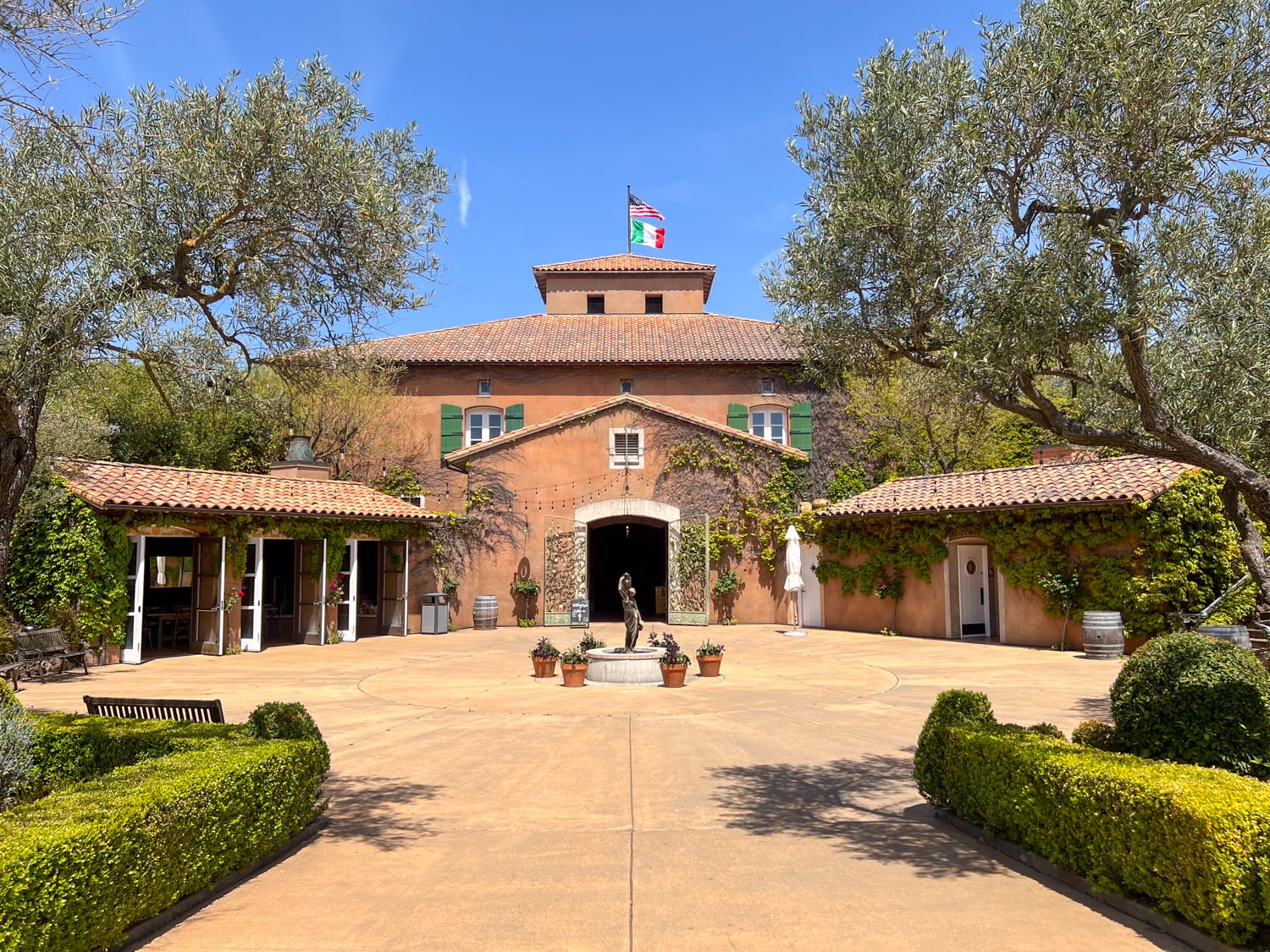 Entrance to Viansa Winery in Sonoma Valley, California