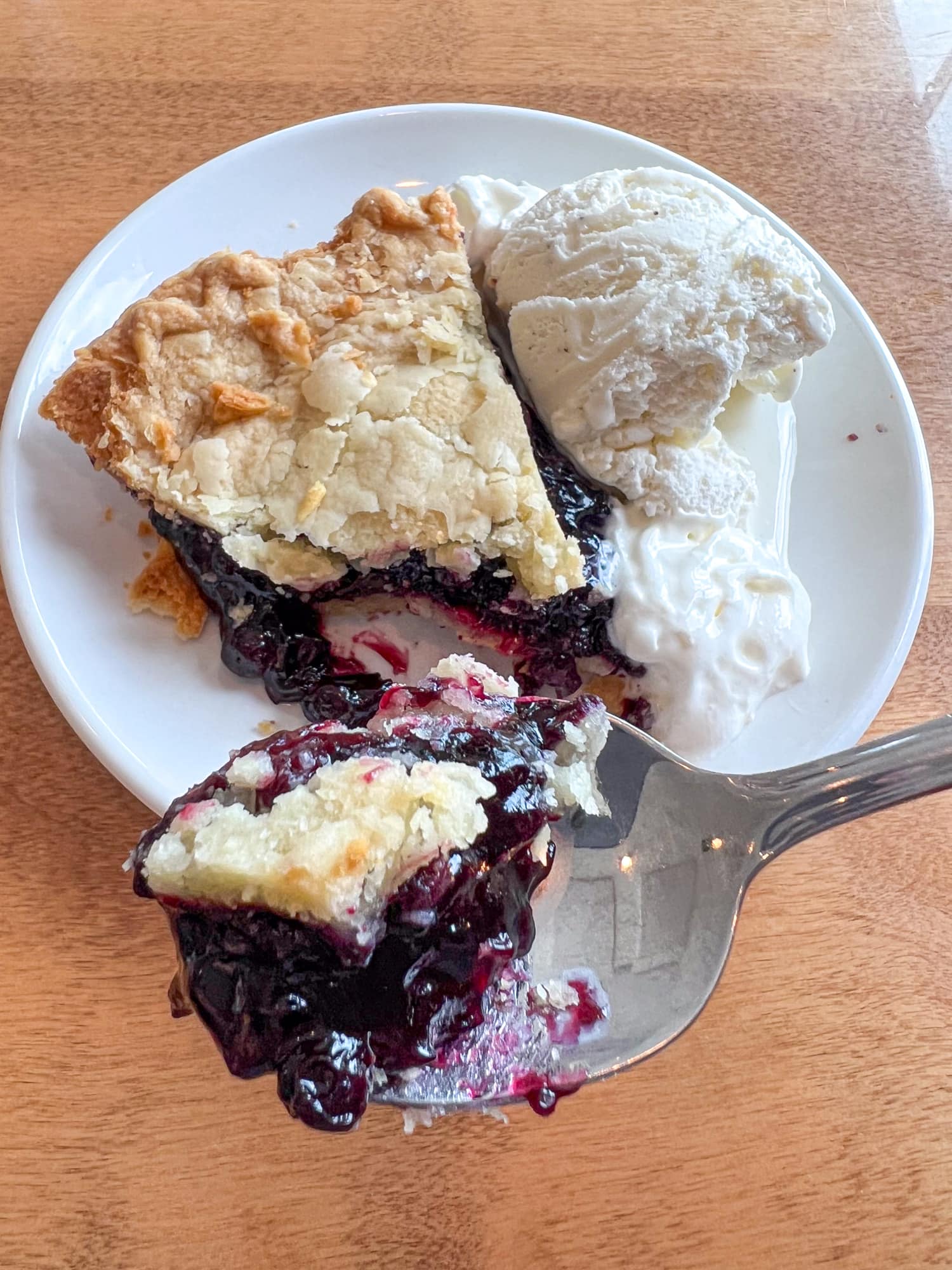 The Blueberry pie at West Street Cafe was one of my best bites in Bar Harbor