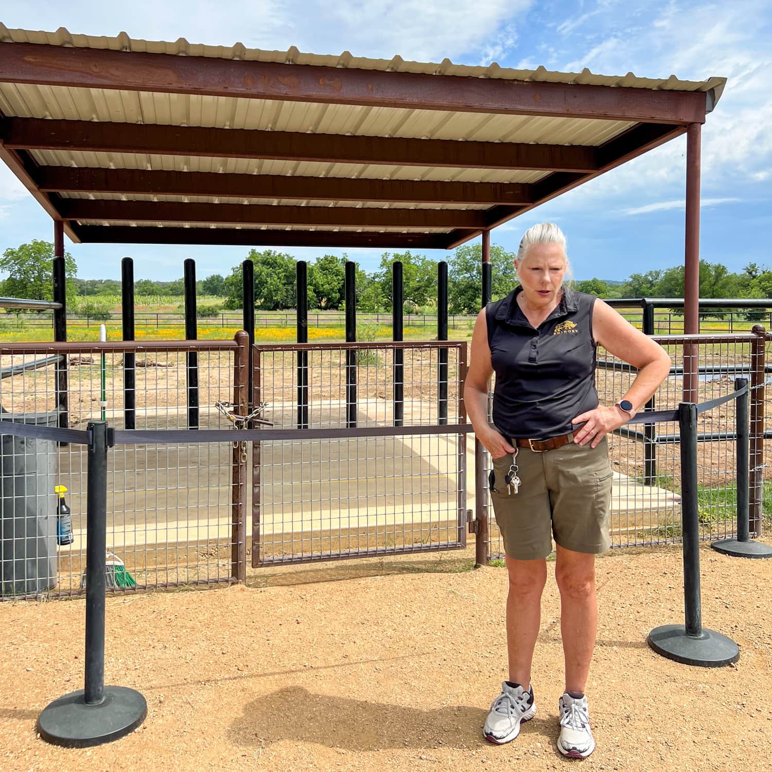 Christine Bobko, senior rhino keeper