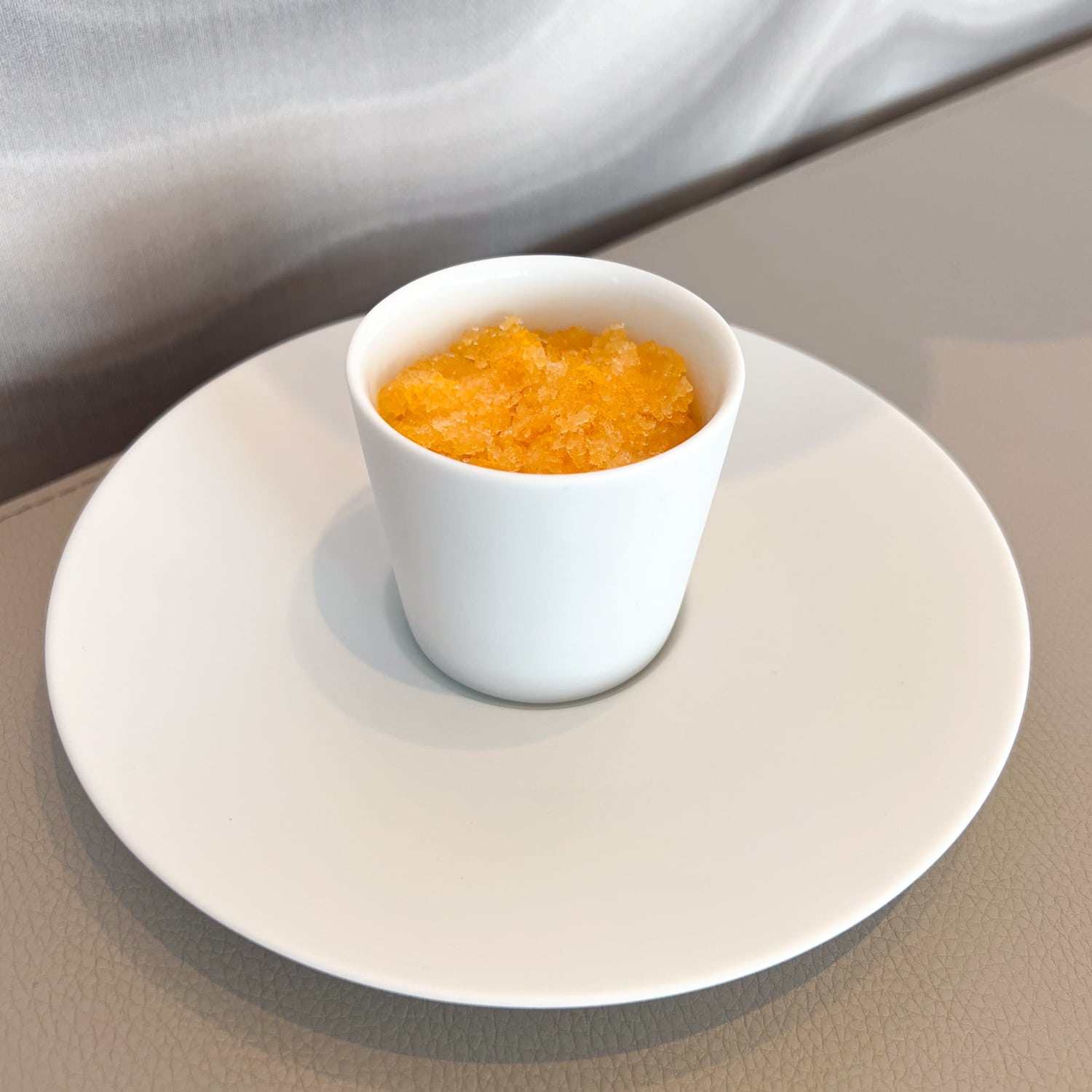 Japanese orange granita