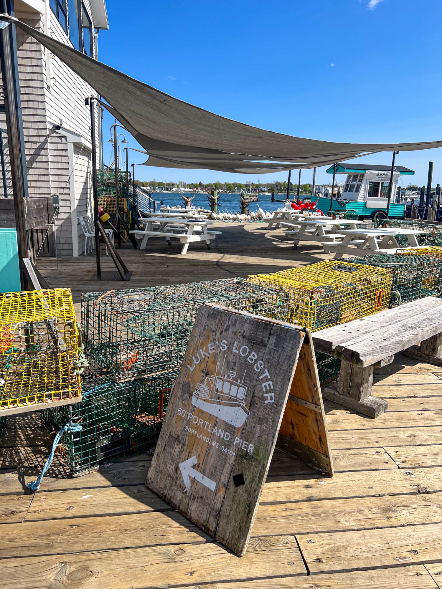 The second stop on our Maine food tour was Luke's Lobster Portland Pier 