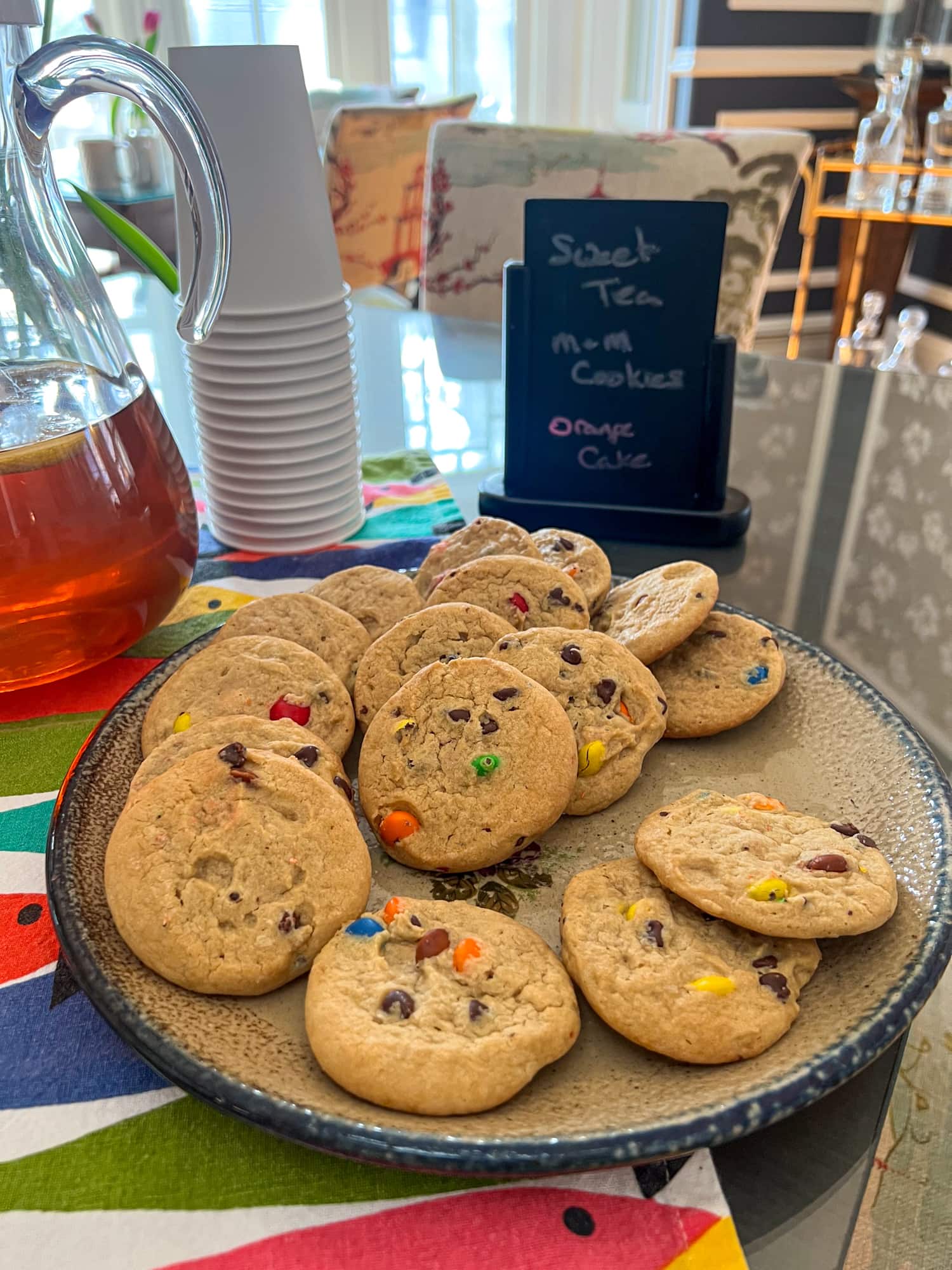 M&M cookies at Sand Bar Cottage Inn