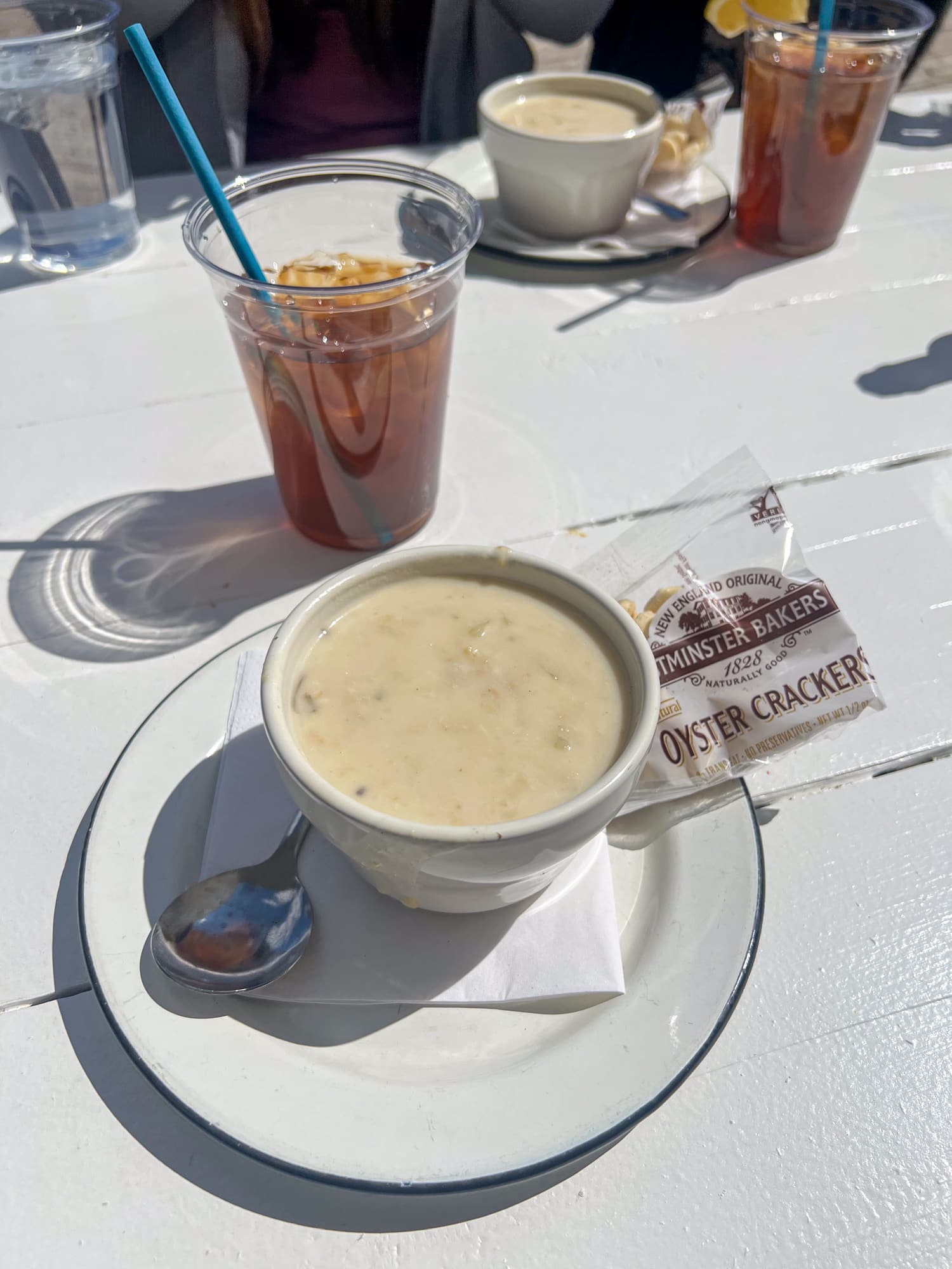 New England clam chowder