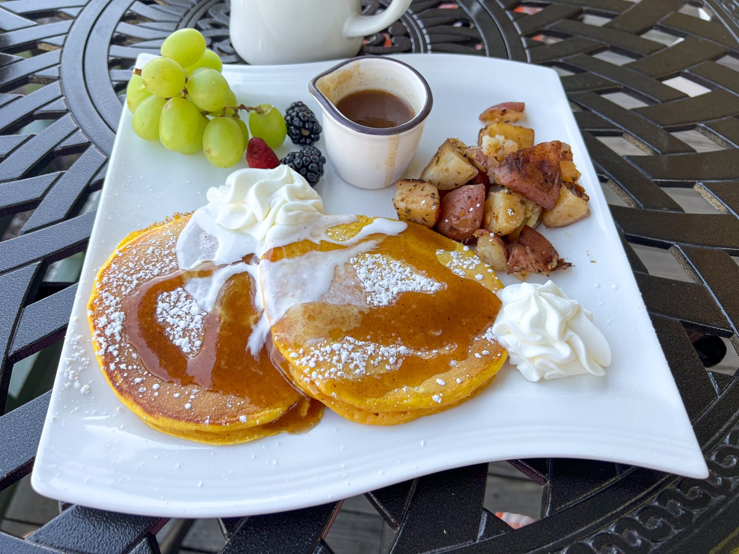 Pumpkin pancakes