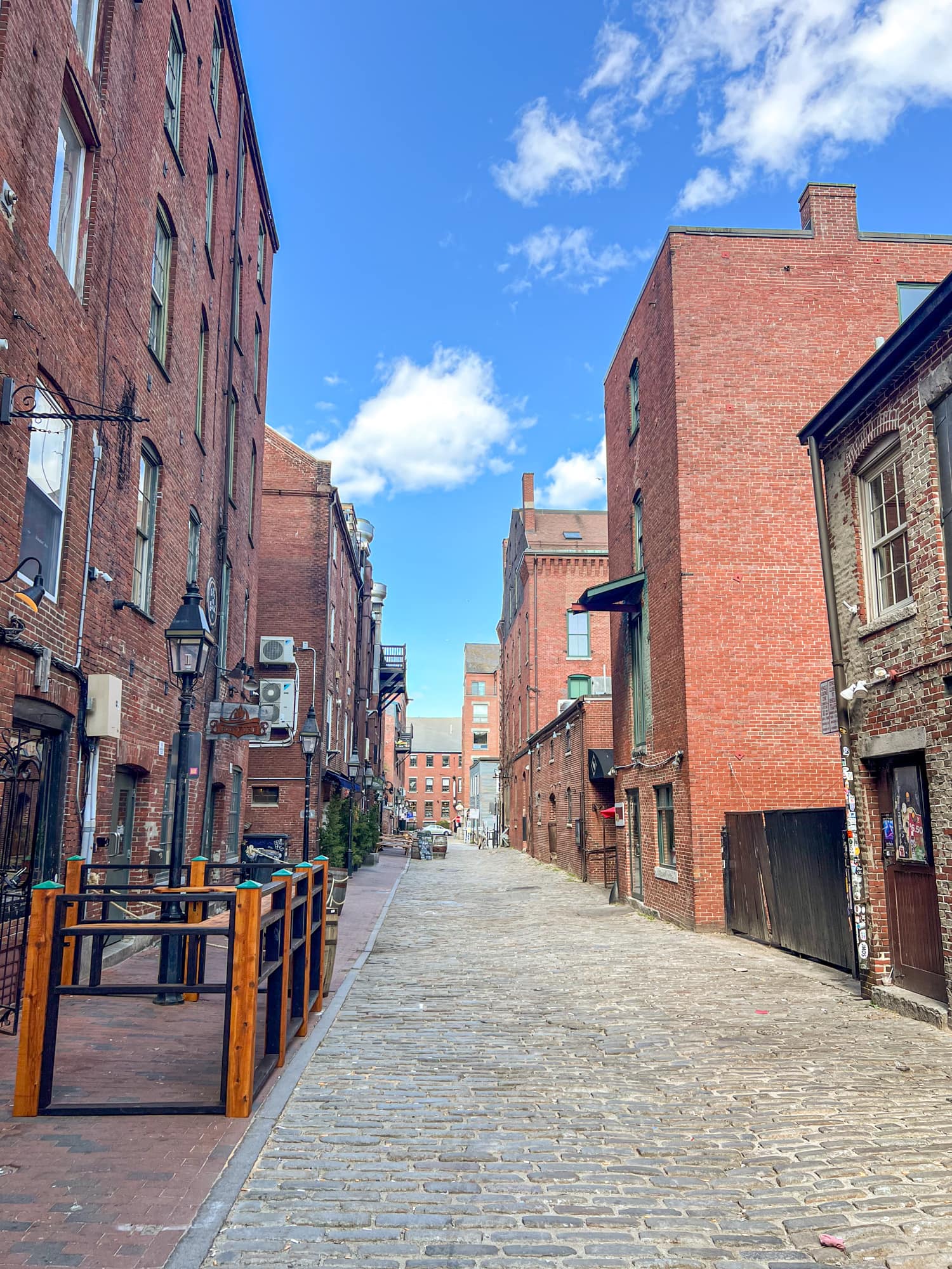 Wharf Street in Portland's Old Port neighborhood