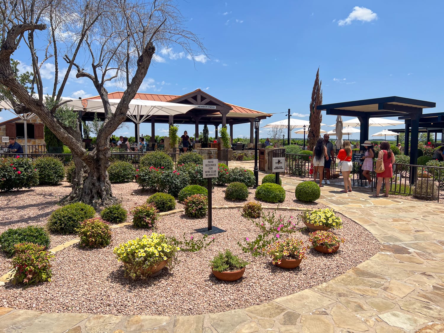 Patio at Grape Creek Vineyards