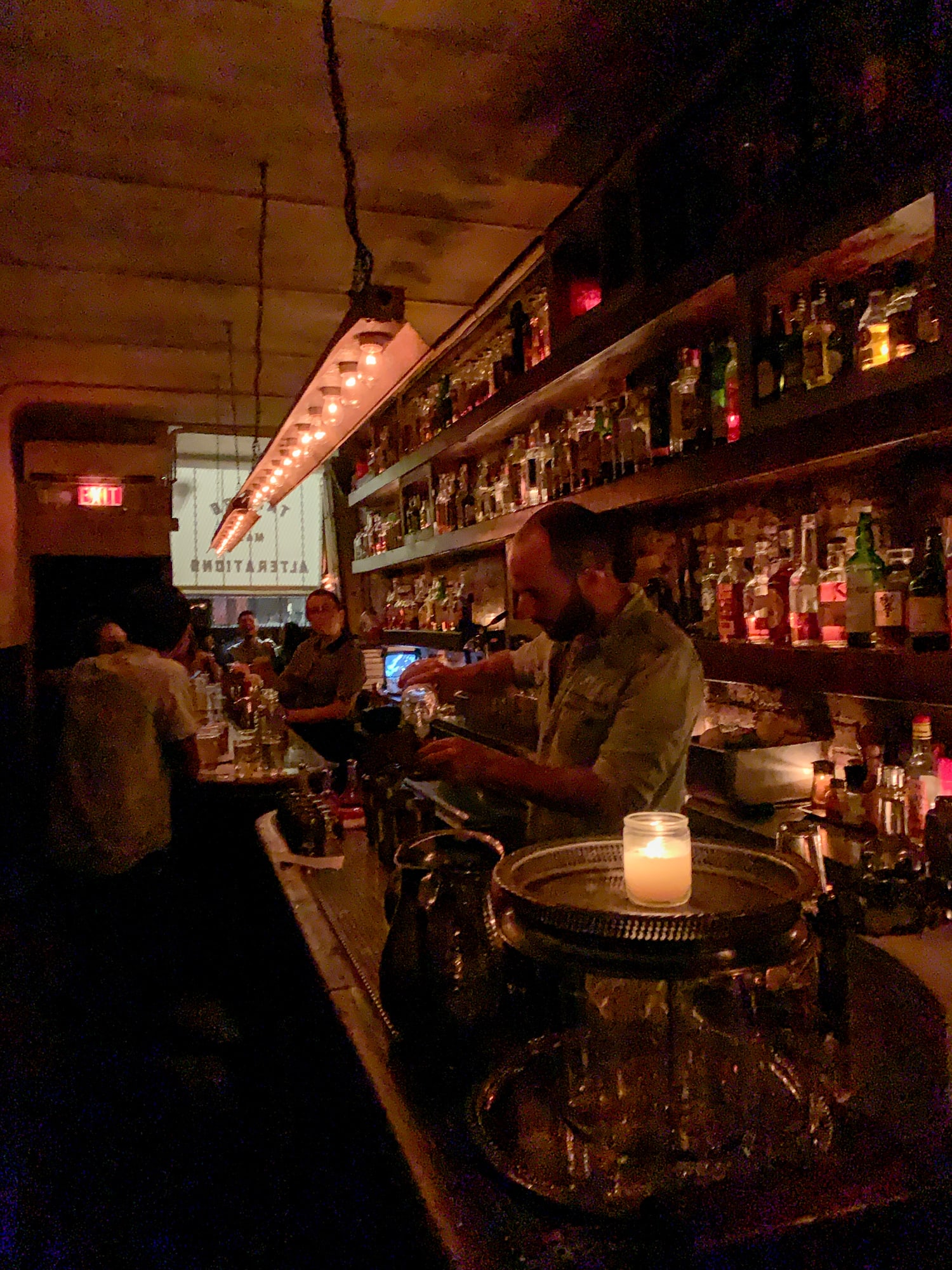 Inside Attaboy in New York City