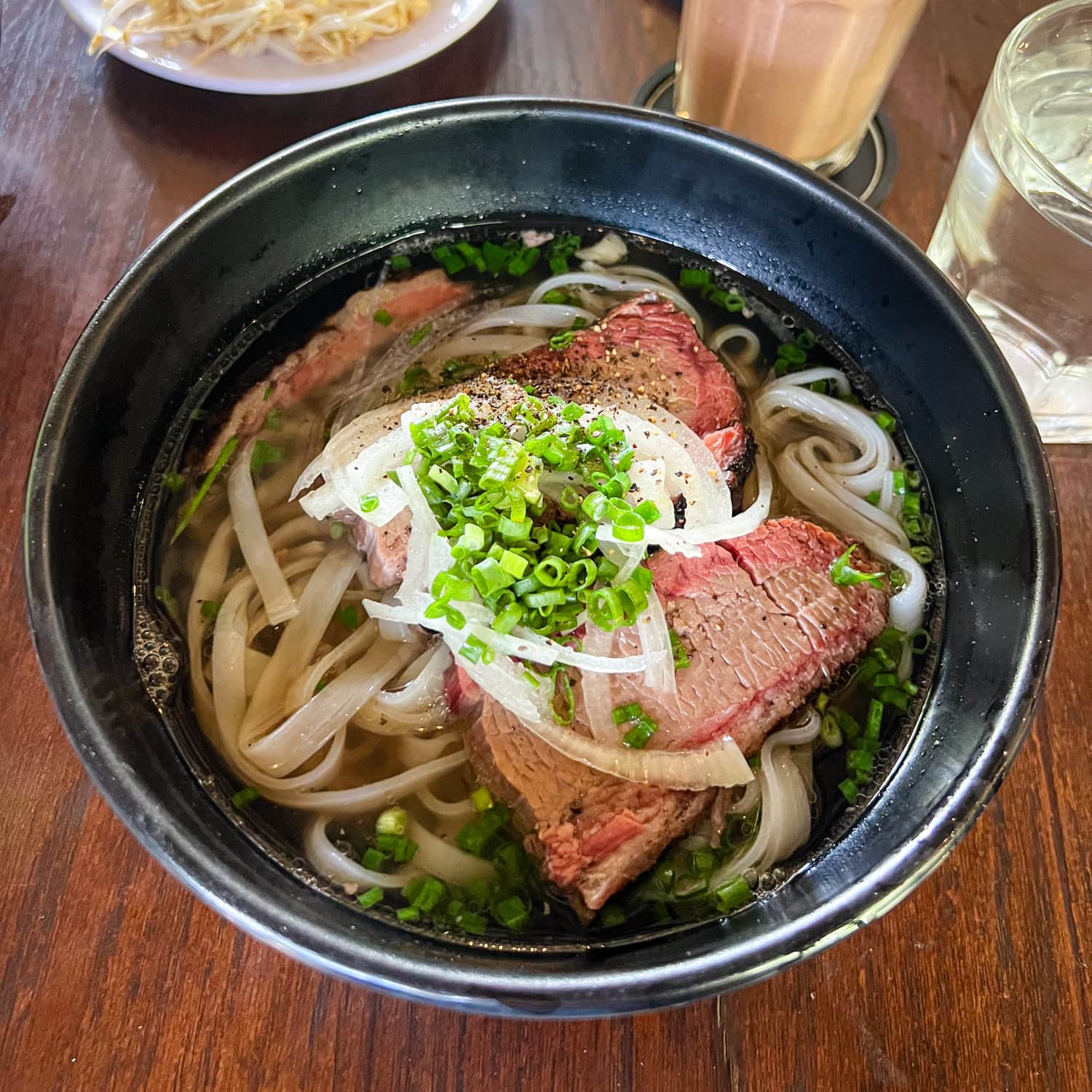 Smoked beef brisket pho at Roast & Smoke Thao Dien in Saigon, Vietnam