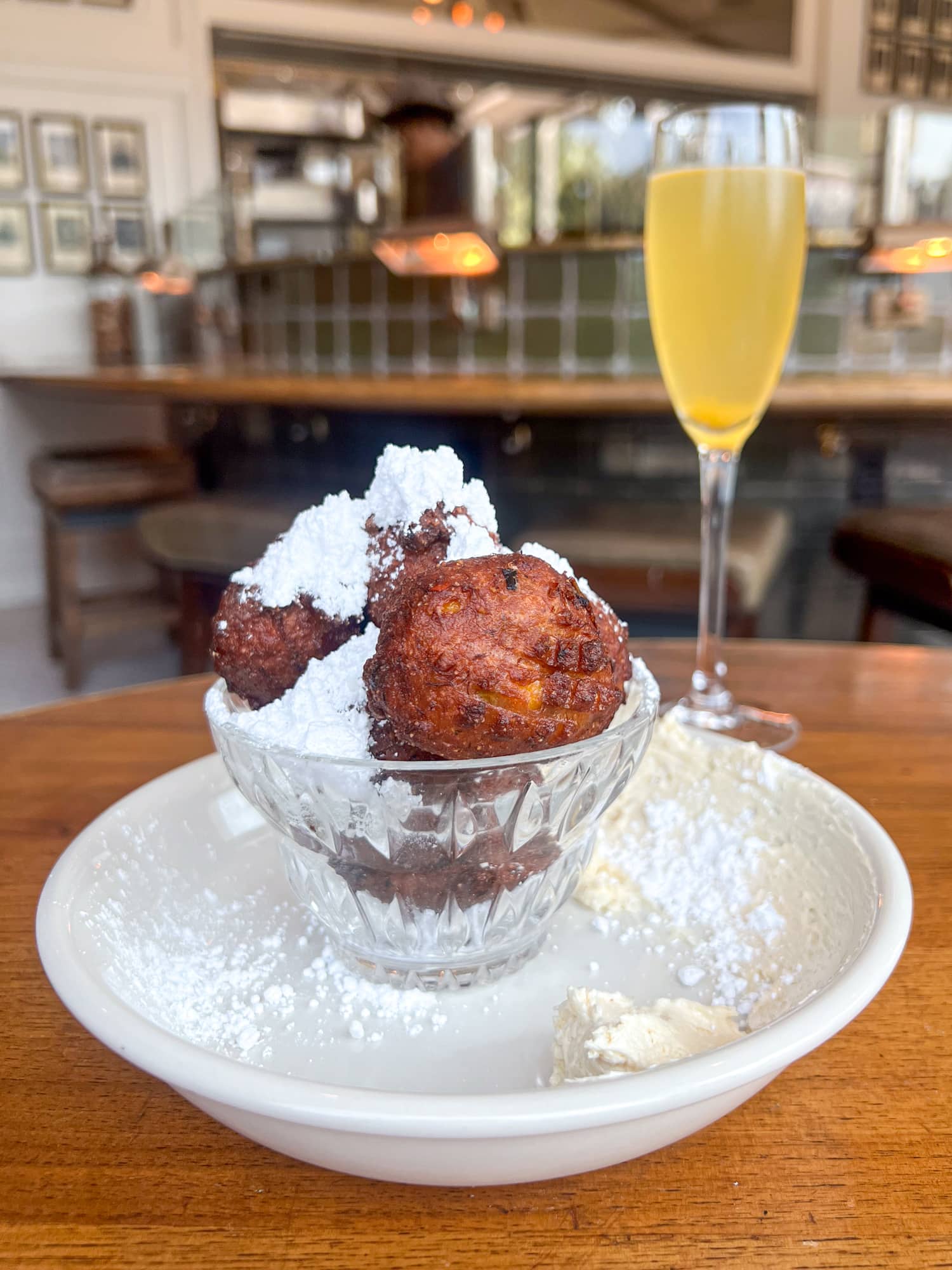 Blue crab hushpuppies at State of Grace