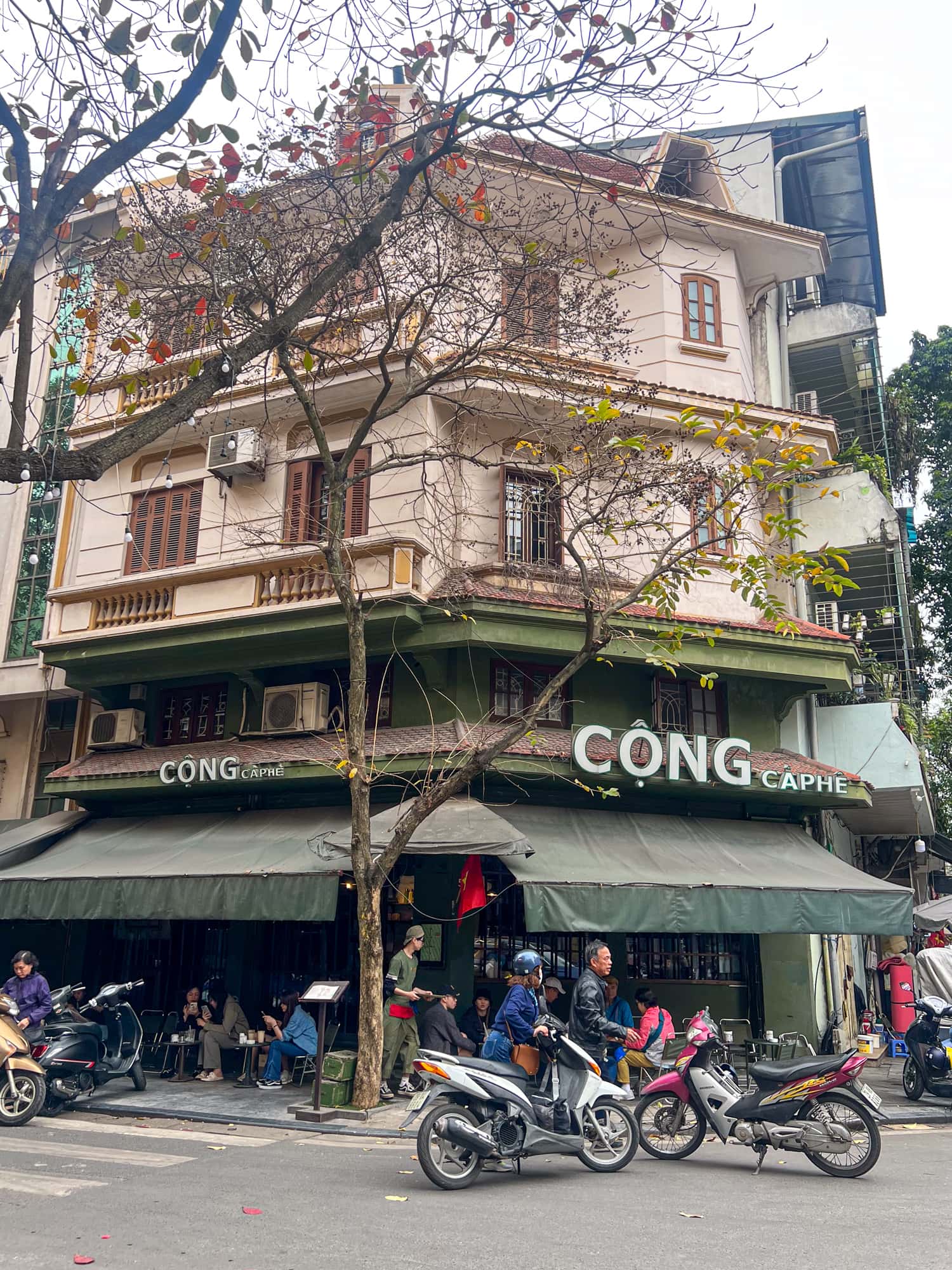 A Cong Caphe in Hanoi