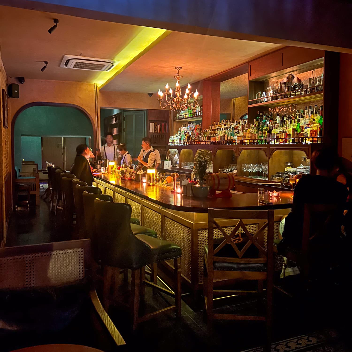 The intimate setting at Stir - Modern Classic Cocktail bar in Saigon, Vietnam