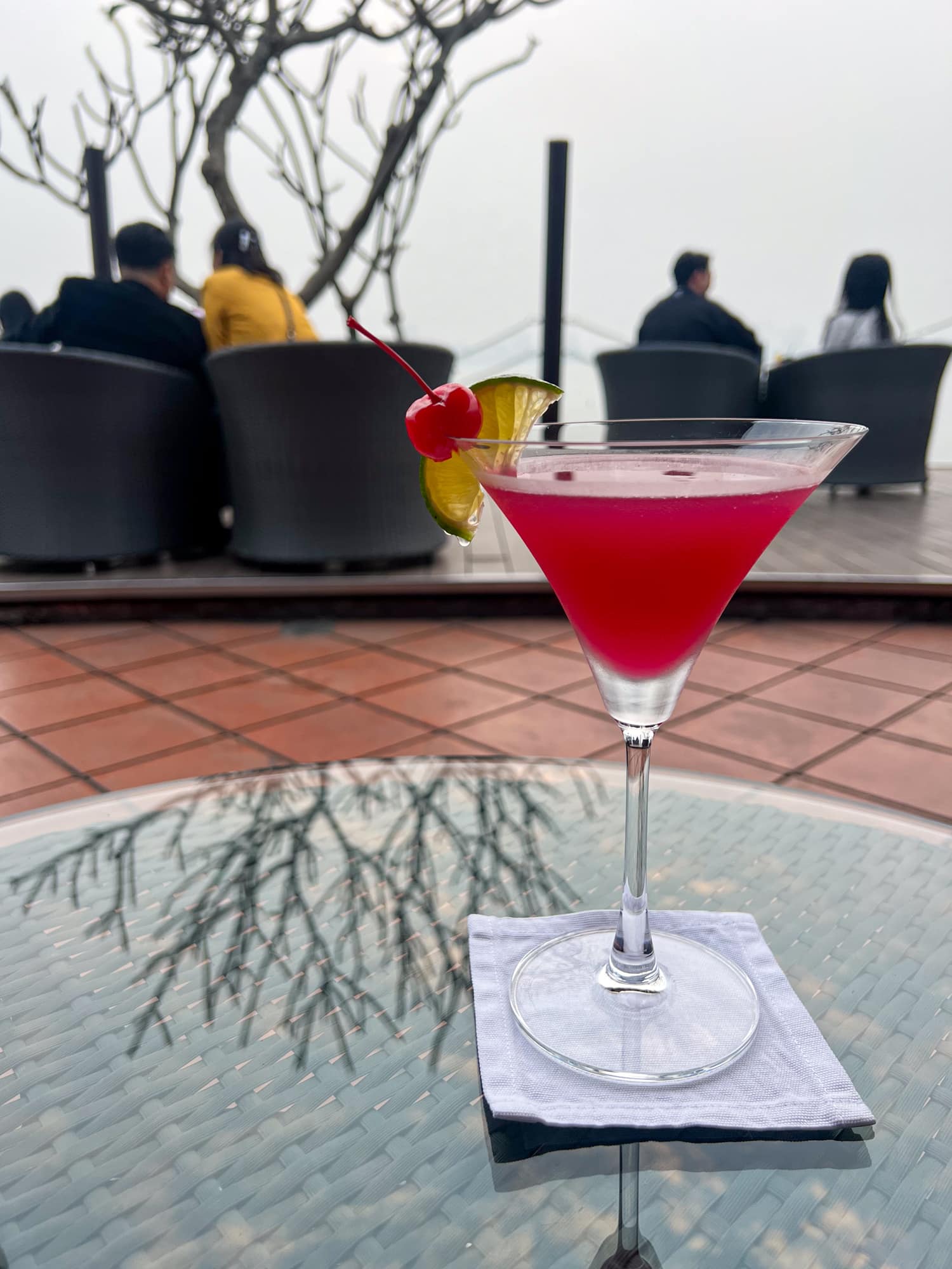 A cocktail at the hotel's Sunset Bar