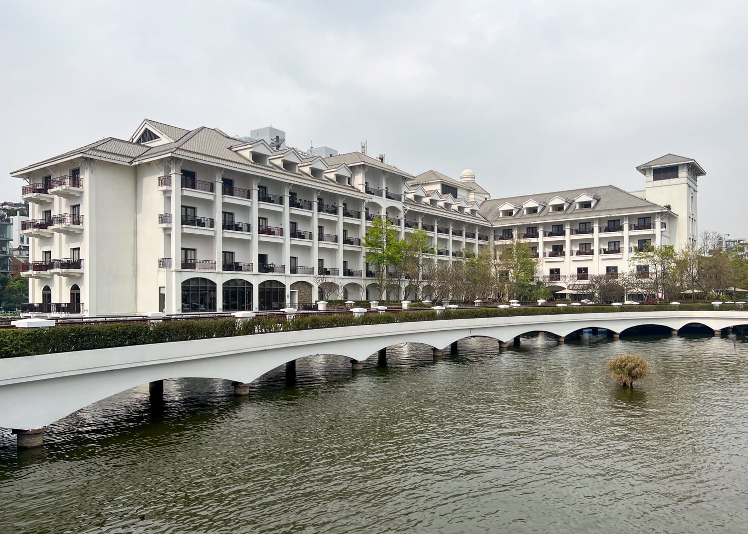 The main building at the InterContinental Hanoi Westlake