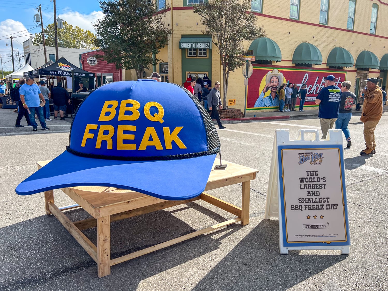 The world's largest BBQ Freak hat