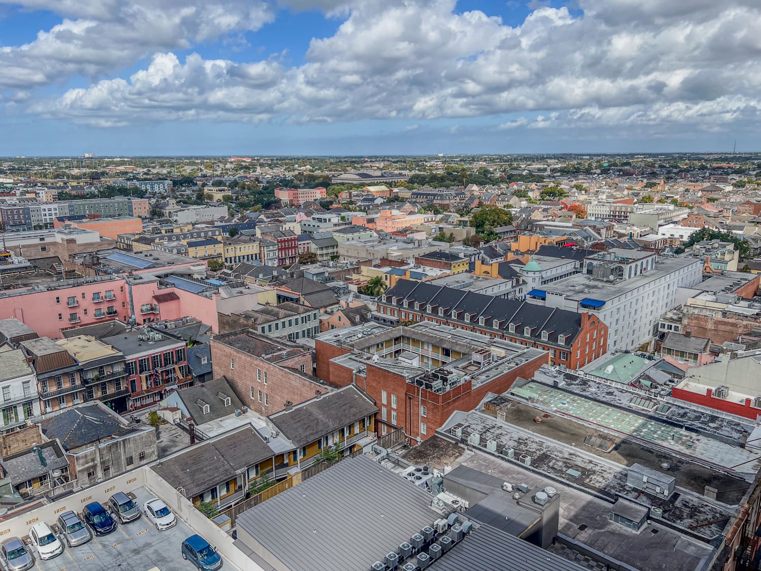 Rooftop view of the French Quarter