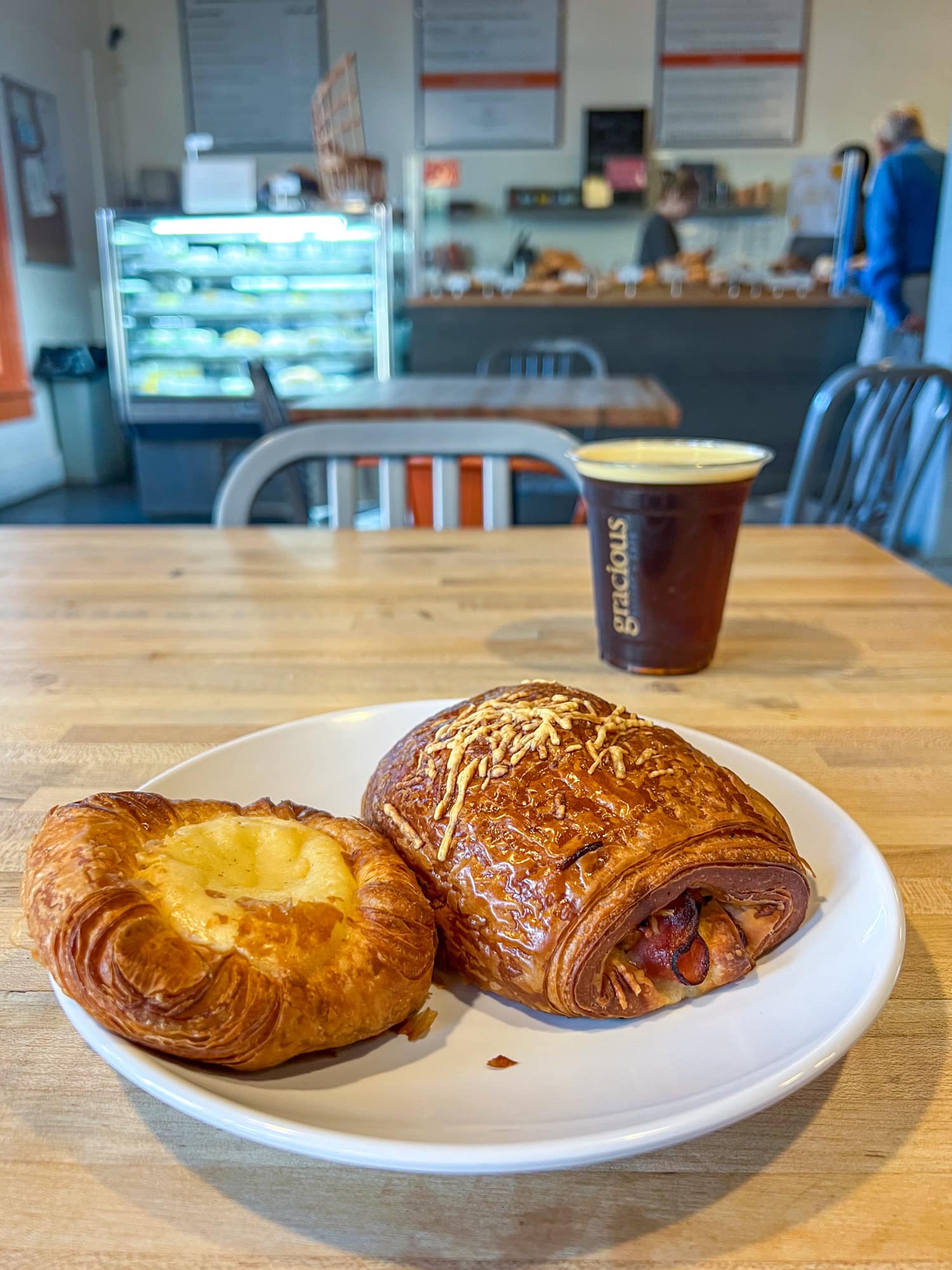 Sweet and savory pastries at Gracious Bakery