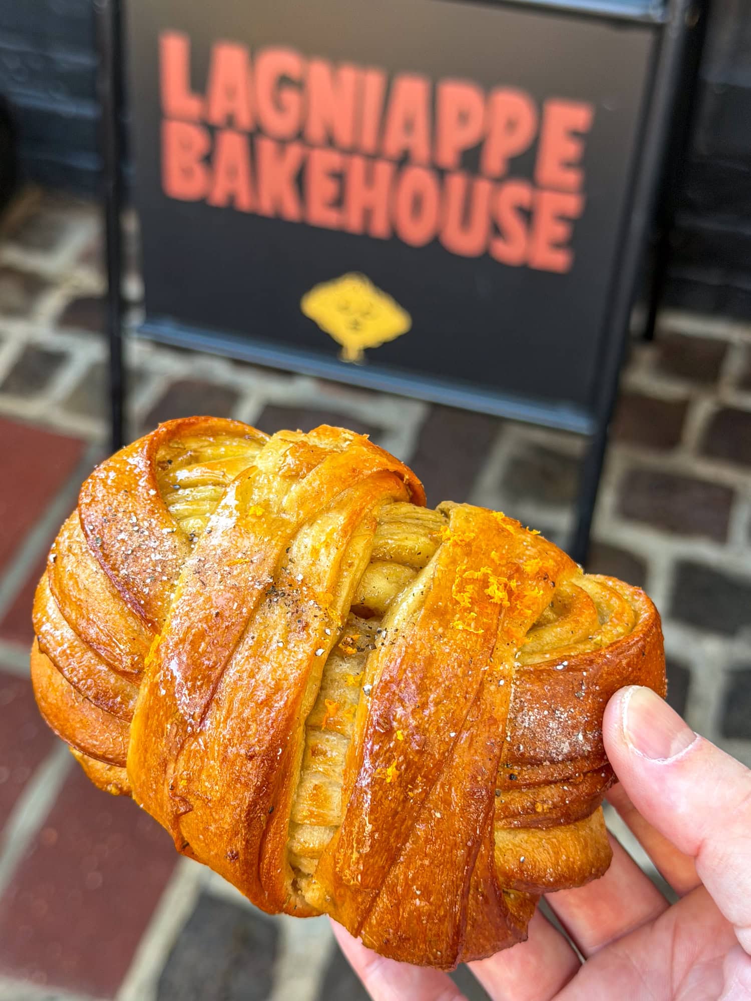 Grains of Paradise bun Lagniappe Bakehouse & Coffee.