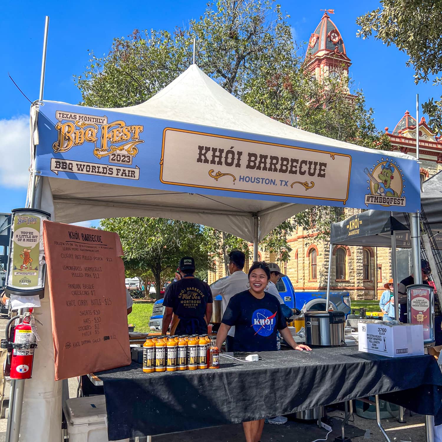 Khoi Barbecue tent during the 2023 Texas Monthly BBQ Fest 