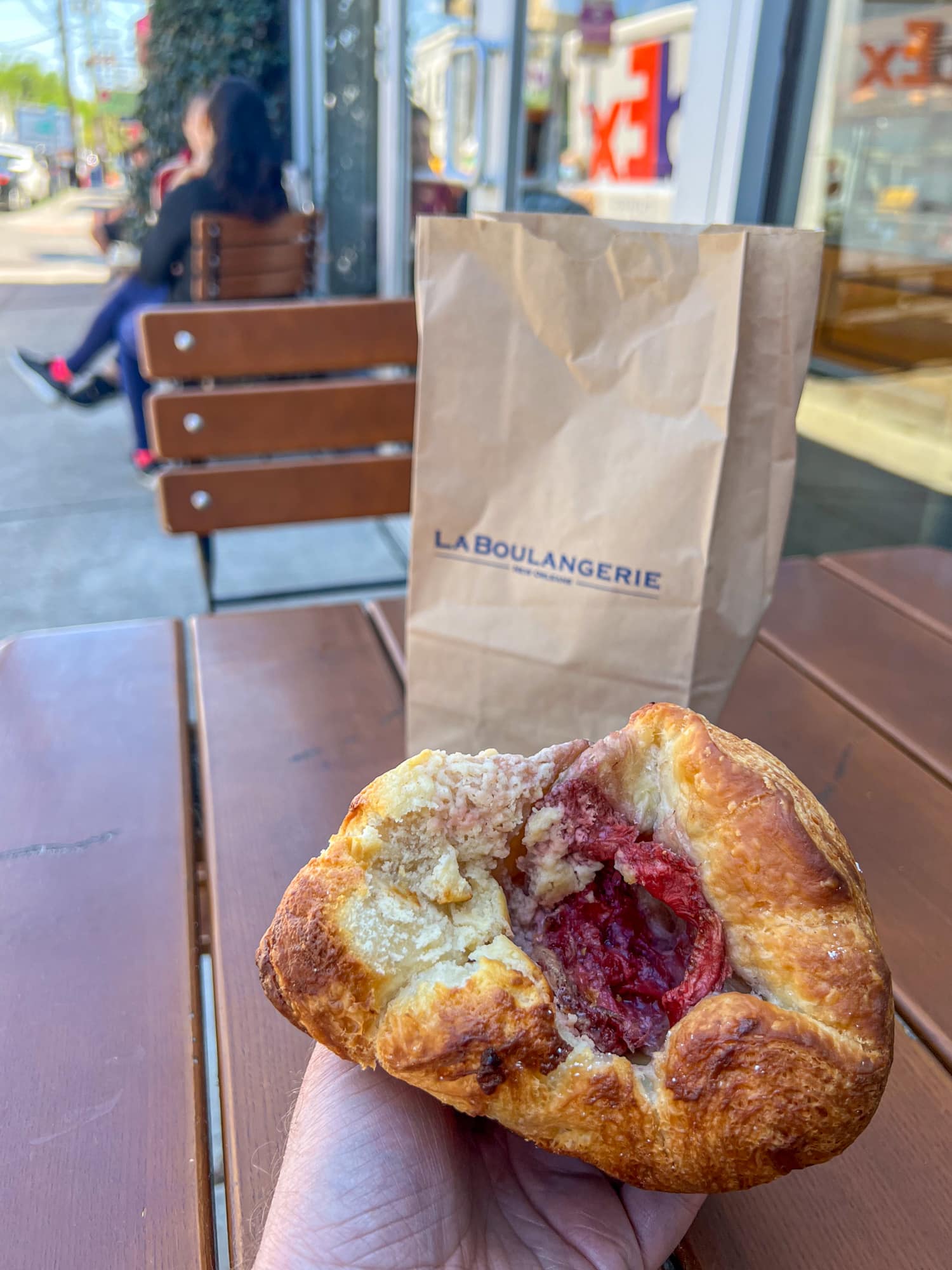 Fruit pastry at La Boulangerie in New Orleans, LA