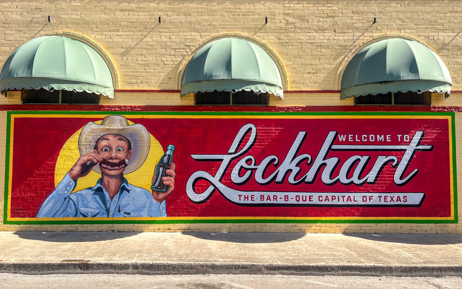 Lockhart,Texas BBQ mural