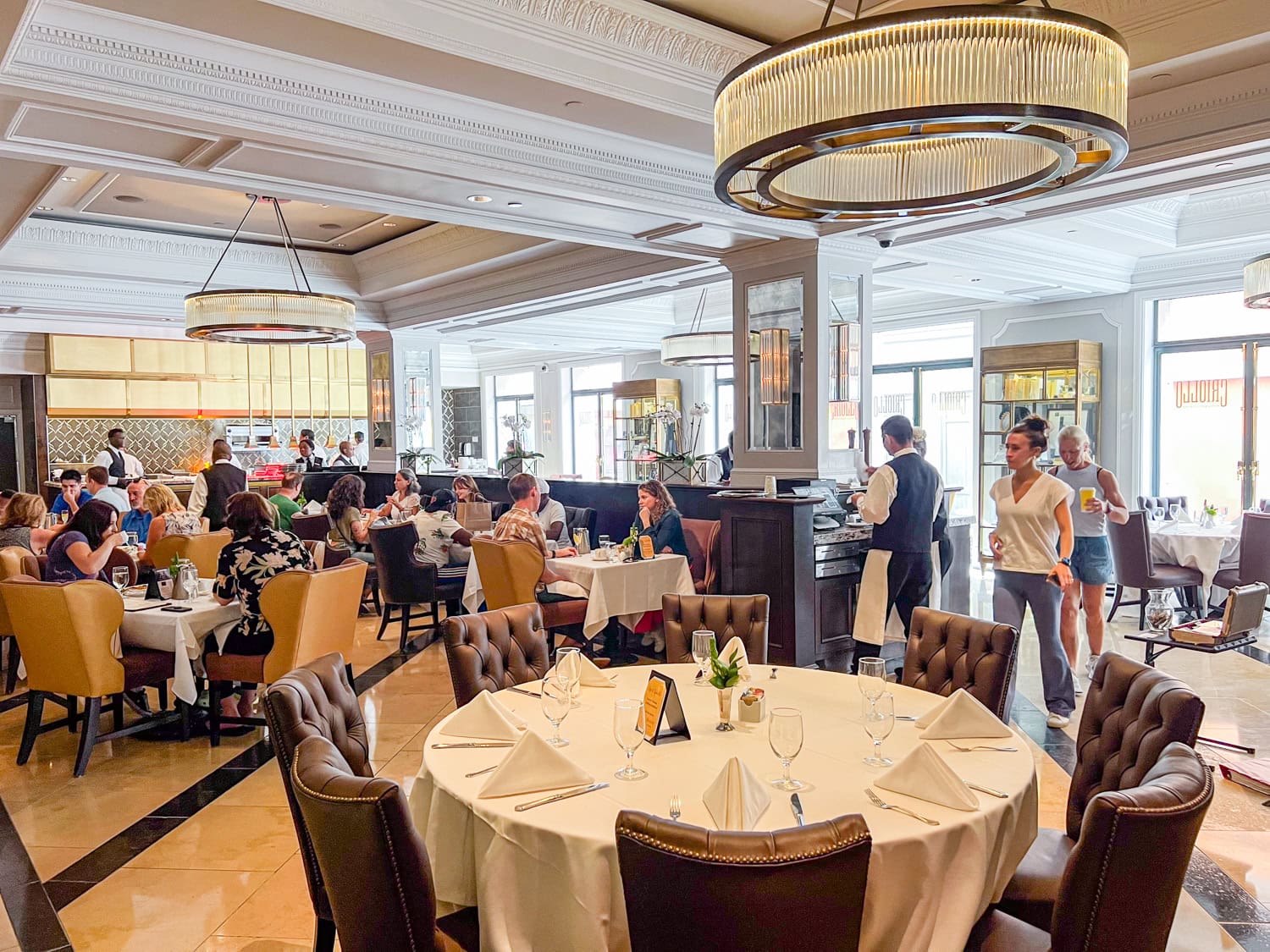 The dining room at Criollo Restaurant.