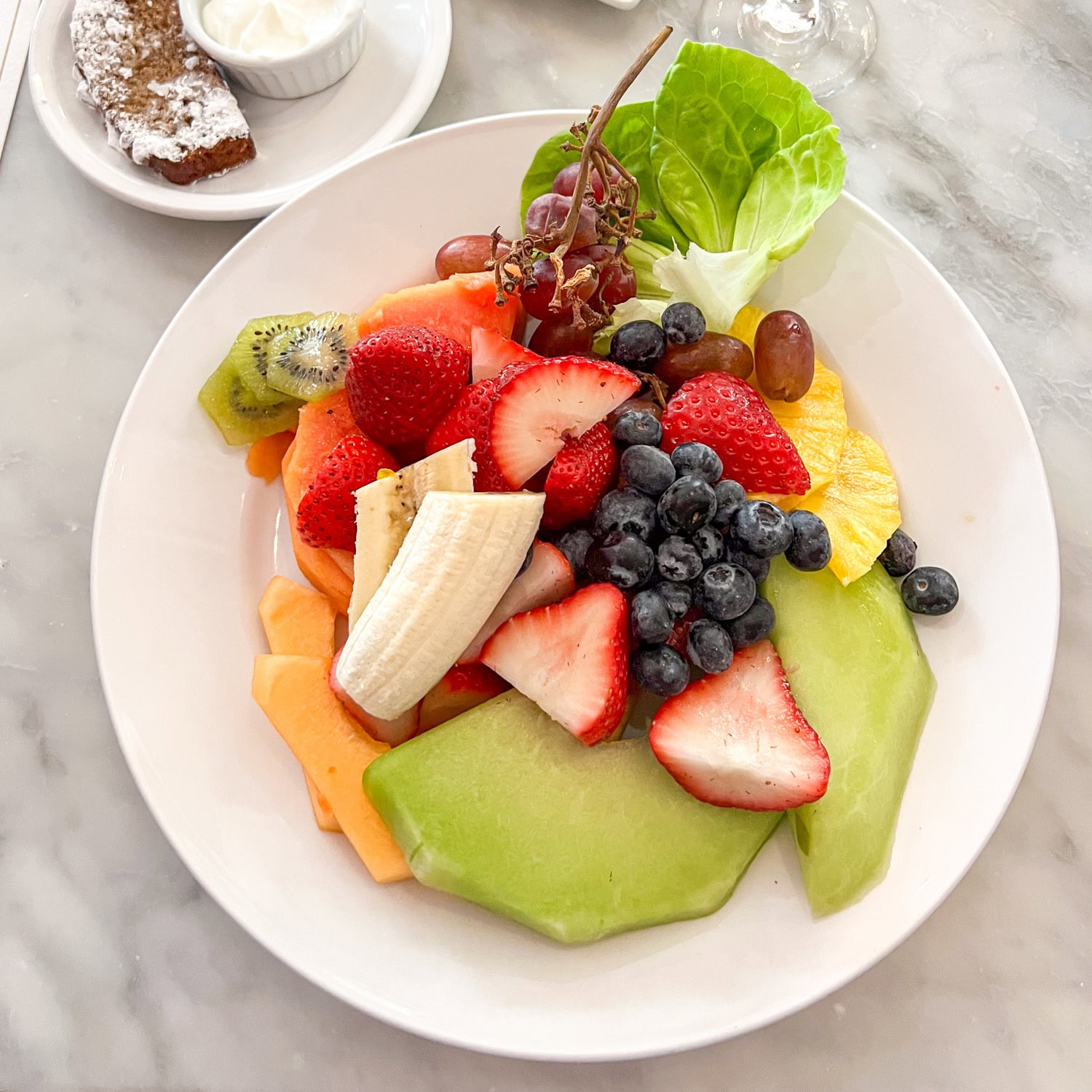 Fruit salad at Criollo Restaurant.