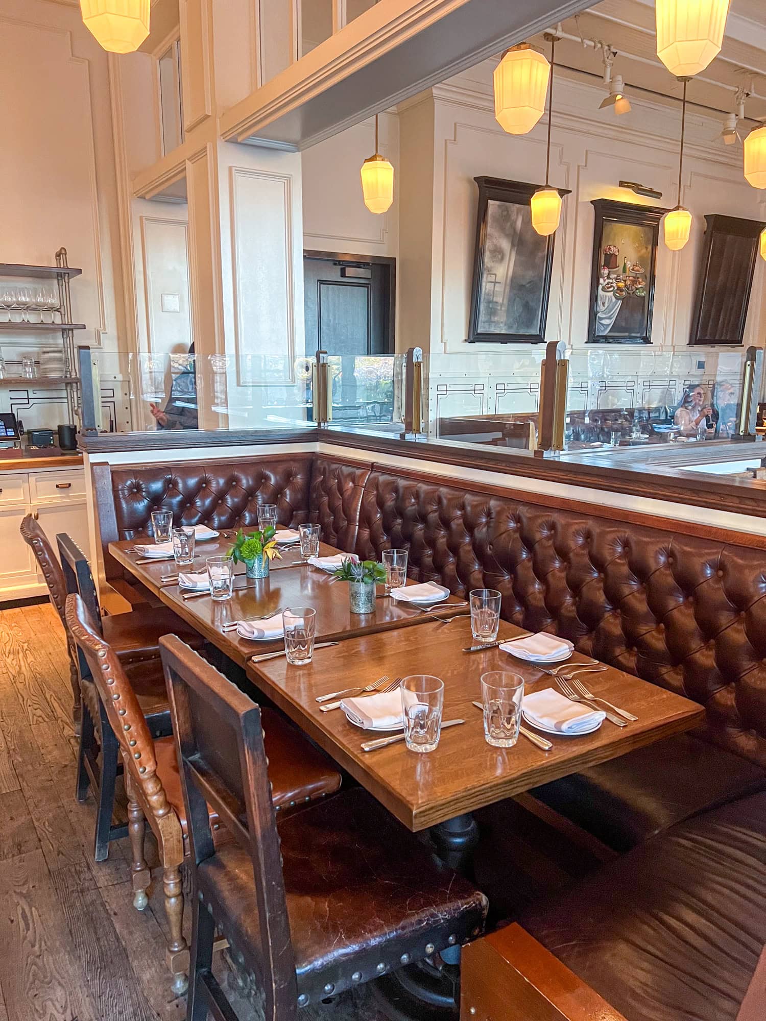 Dining room at Supper restaurant.