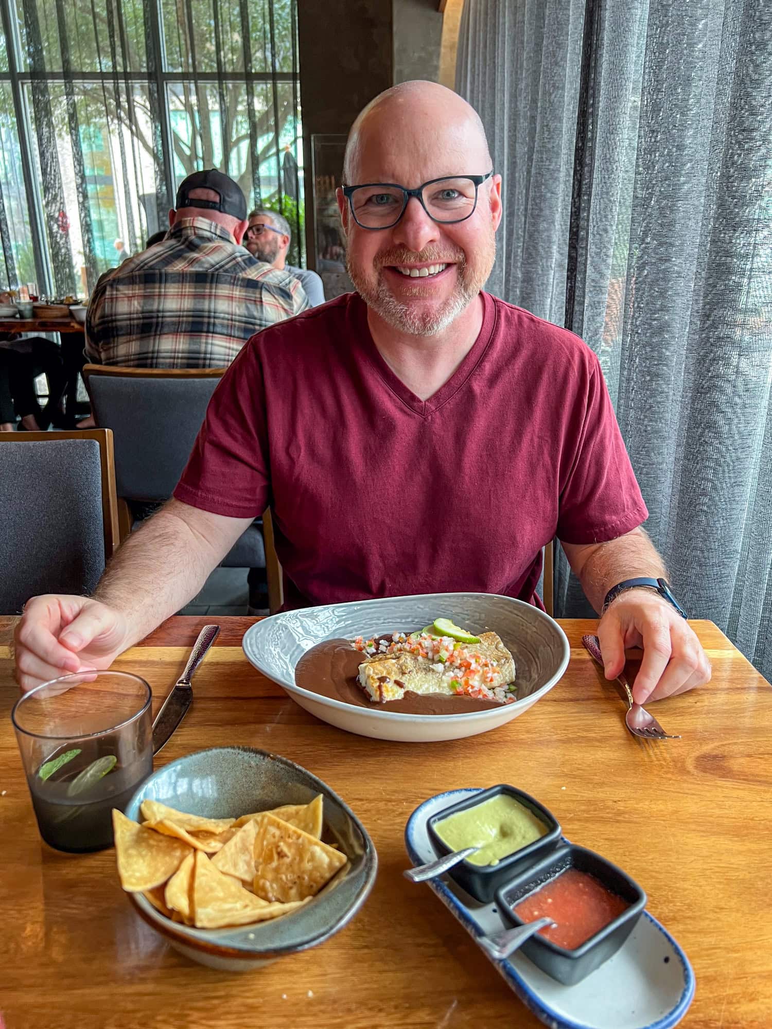 Dave dining at Don Artemio in Fort Worth, TX (photo by Kelly Lemons)