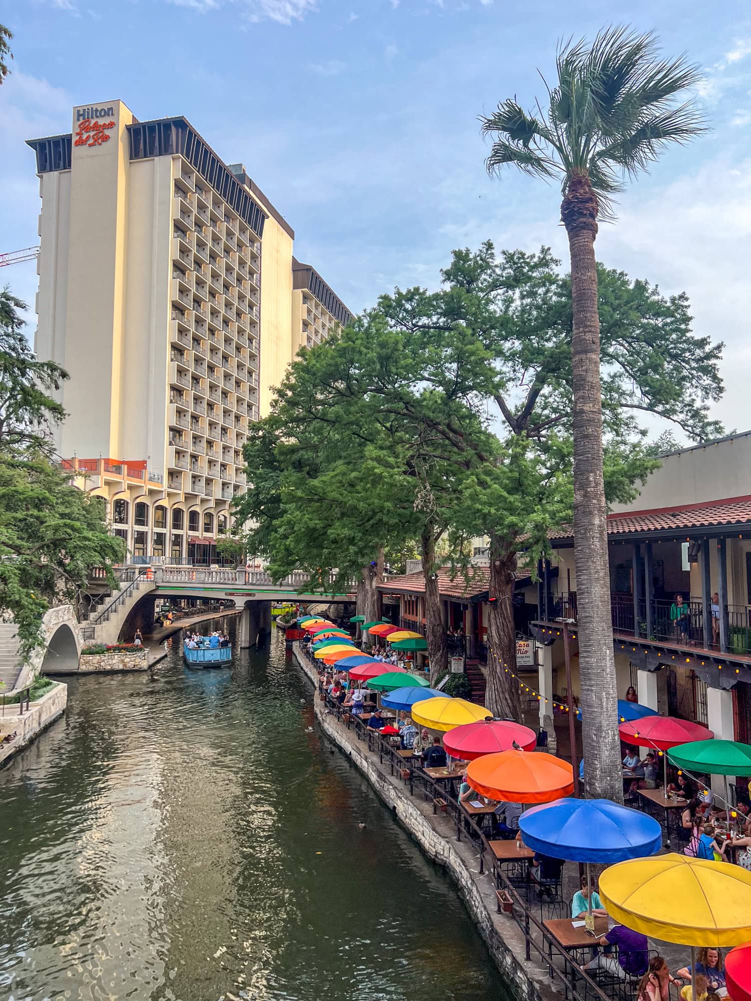 The San Antonio River Walk.