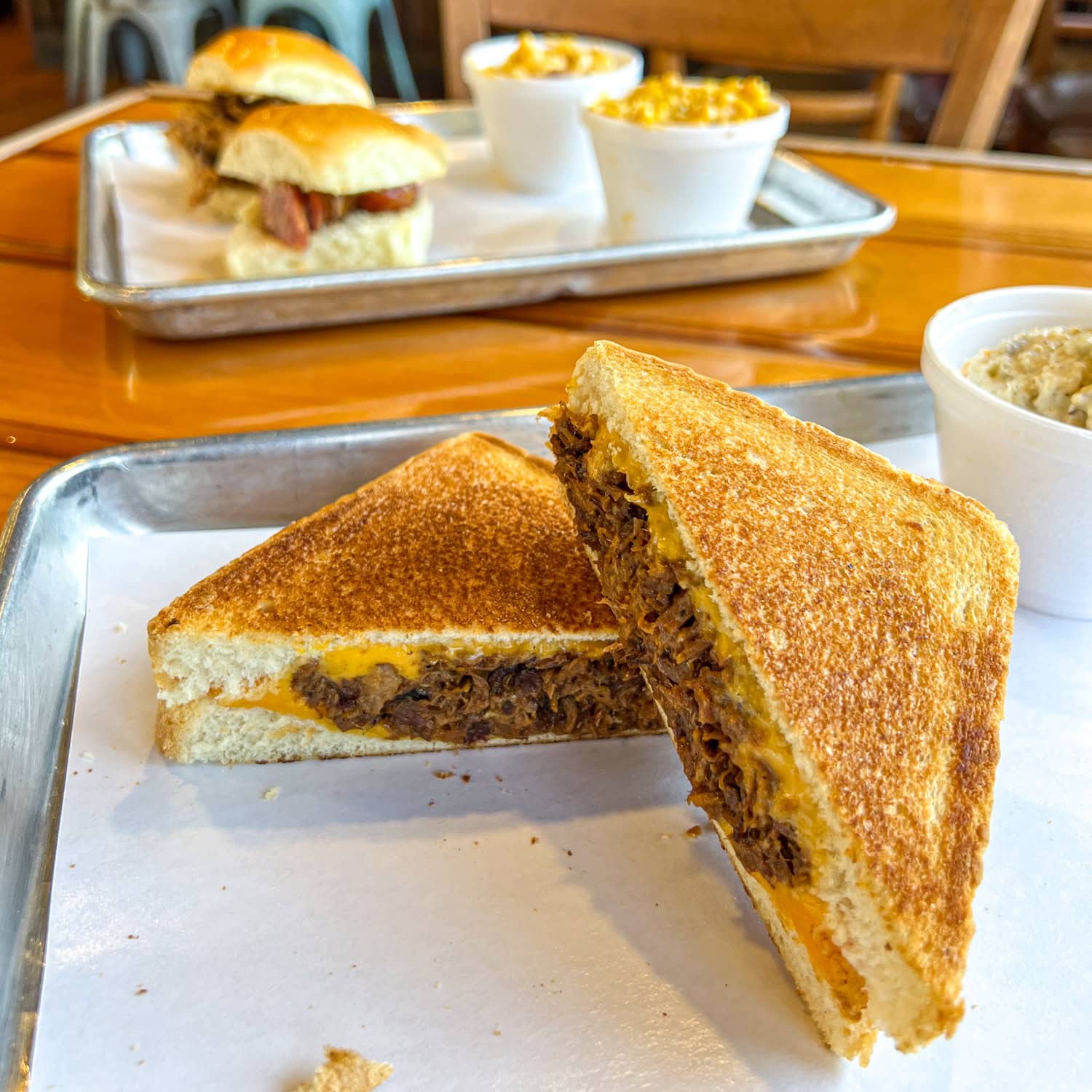 Brisket grilled cheese at Smoke Shack.