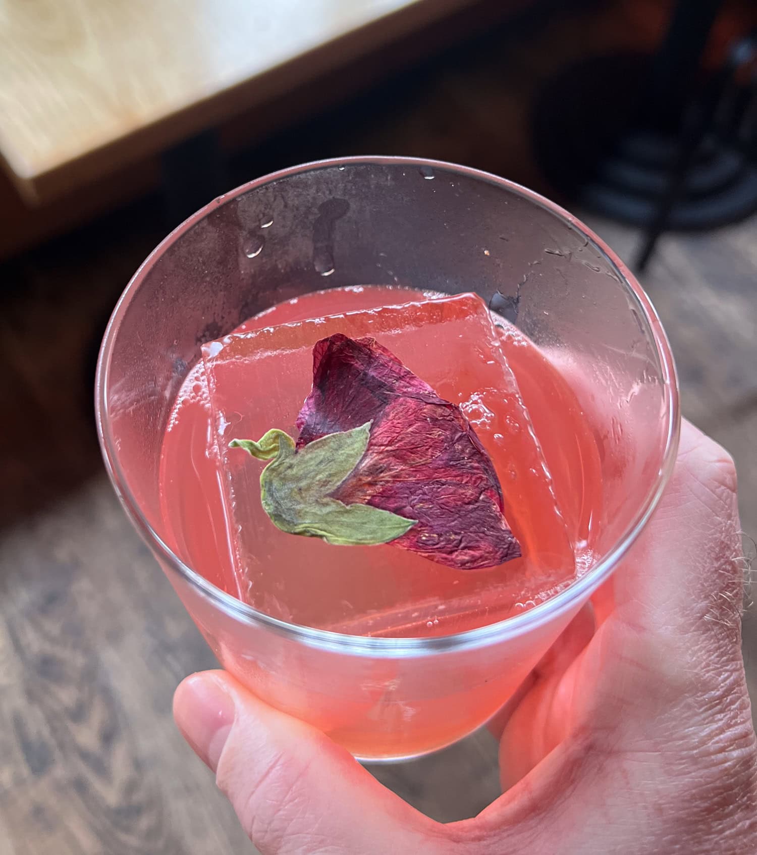 Salted plum and tamarind milk punch at Superbueno in New York City.
