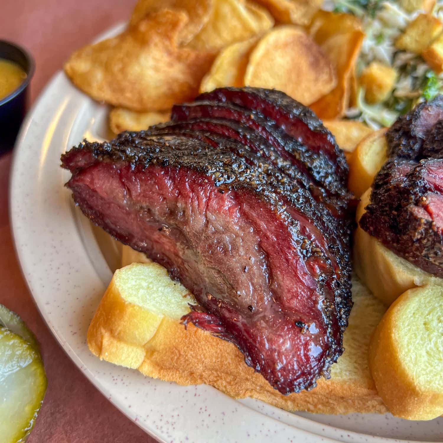 Smoked beef cheek at LeRoy and Lewis Barbecue, one of Texas Monthly's Top 50 BBQ joints for 2025.