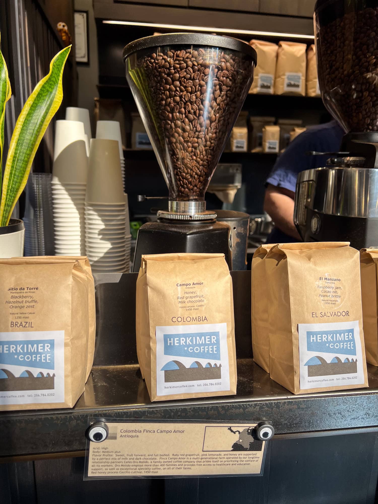 Herkimer Coffee beans are available for purchase.