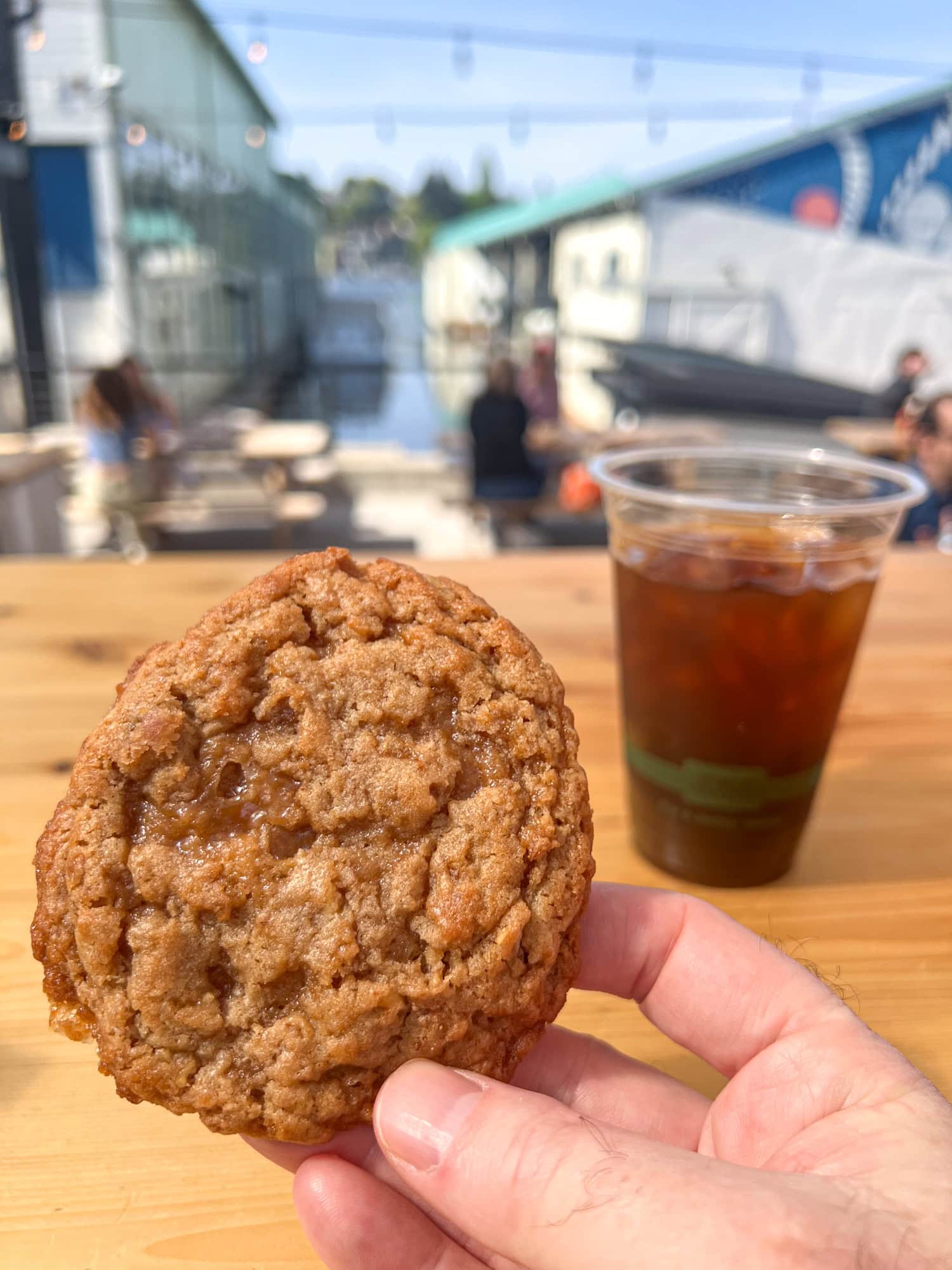 Miso walnut and toffee cookie at Saint Bread.