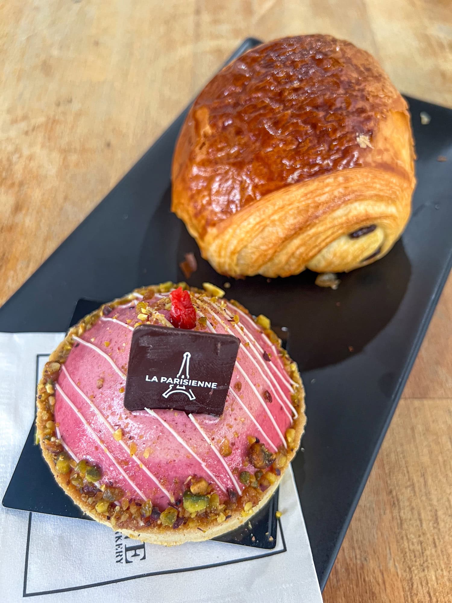 Mont-Raignier pastry at La Parisienne, a French bakery in Seattle.