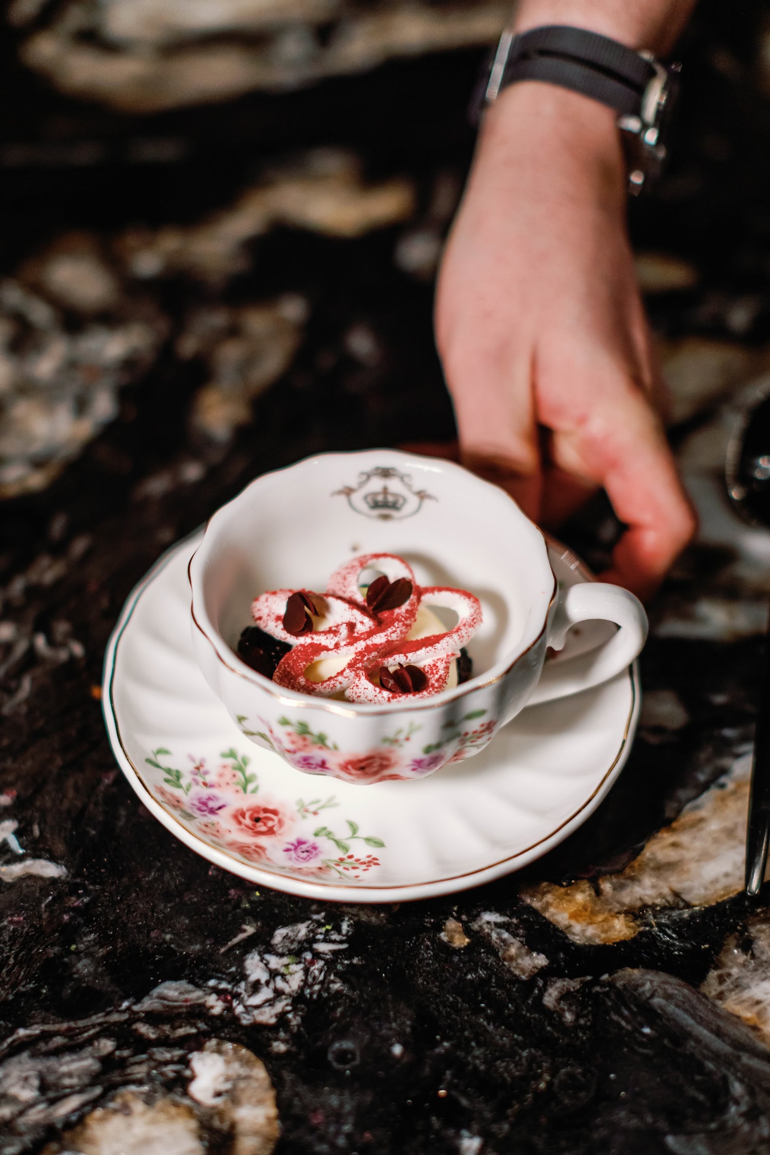 Blackberry and black currant sorbet (credit: Sarah Block Photography).
