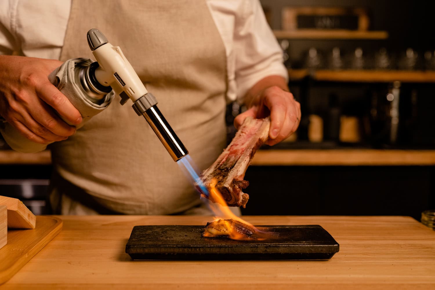 Blowtorch meets bone marrow (credit: Sushi by Scratch).