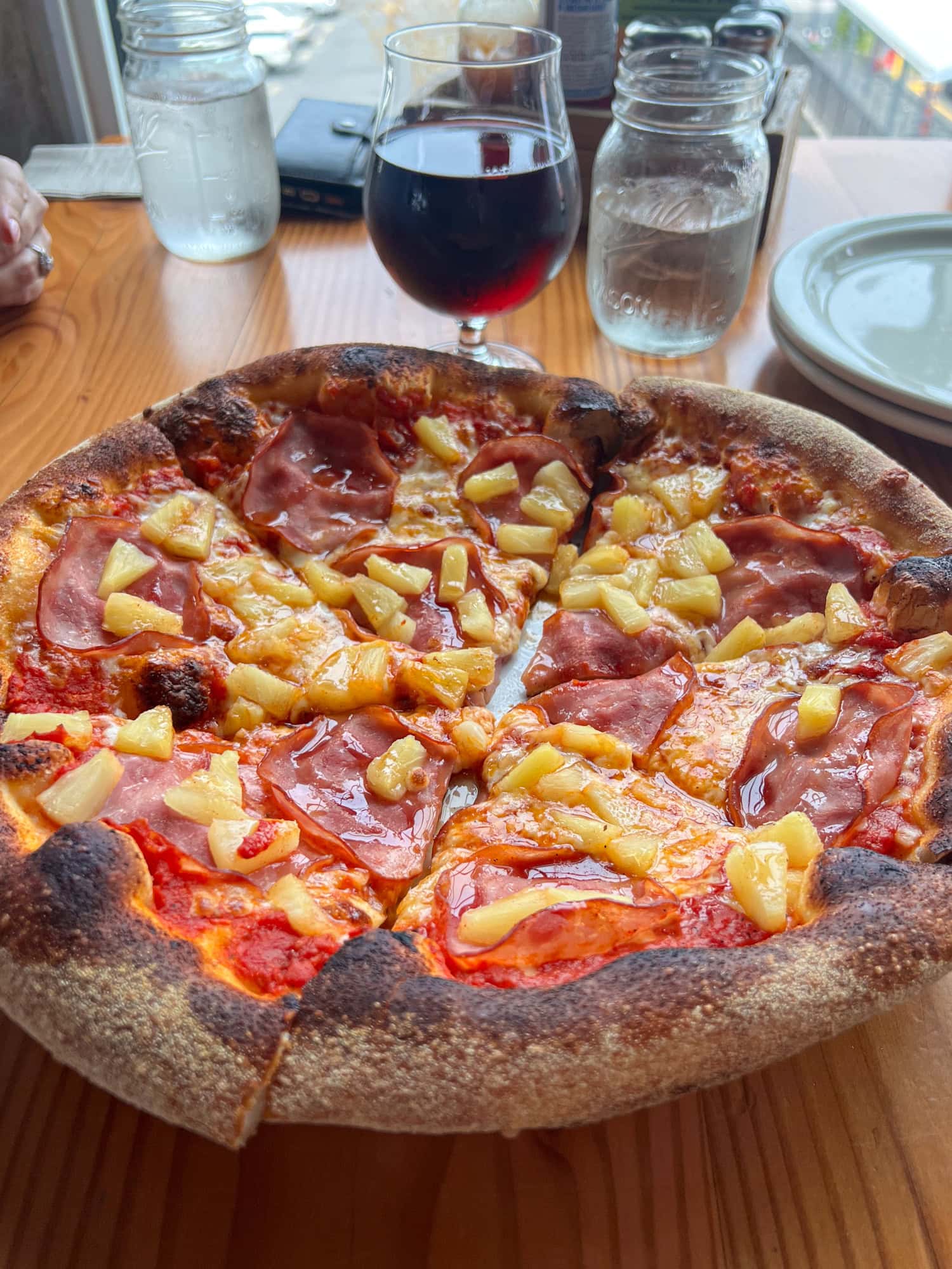 The Island Hopper pizza at Fort George Brewery.