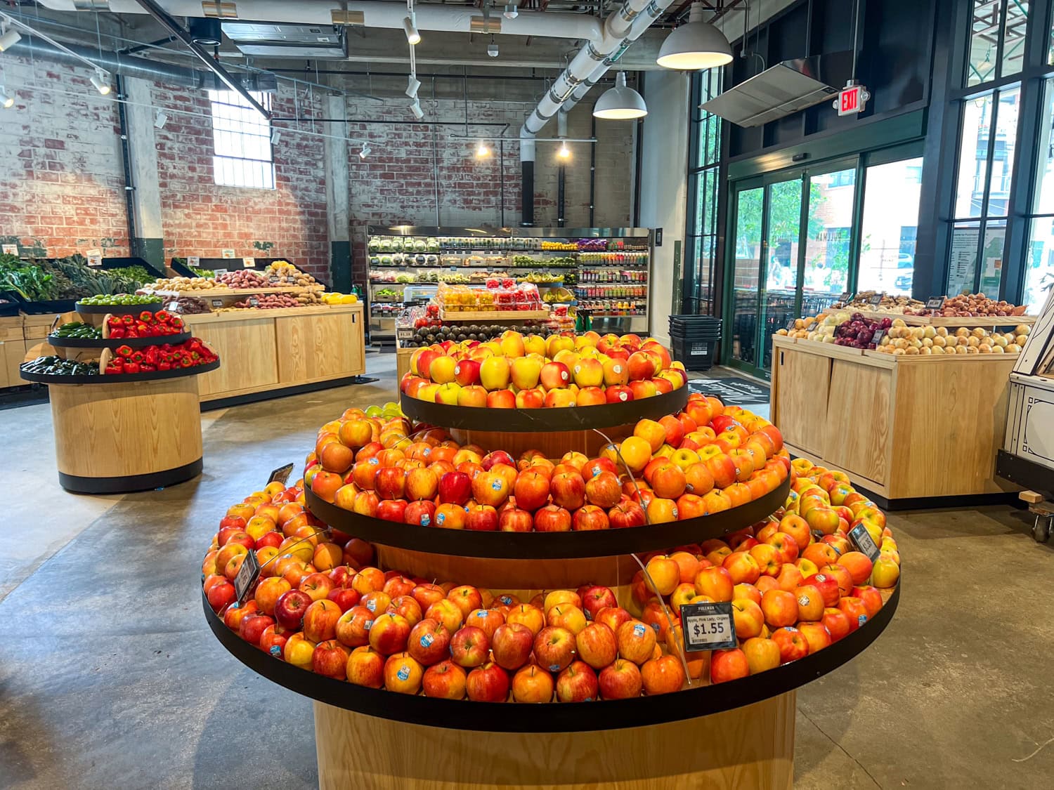 Apples and other fresh produce.