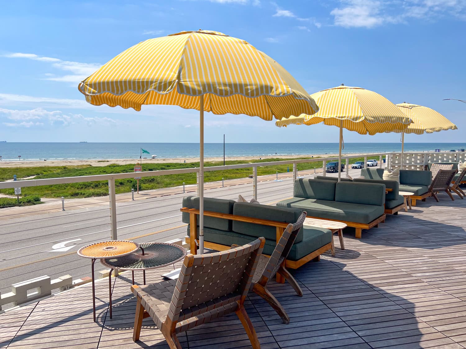 Beach view from The Rooftop.