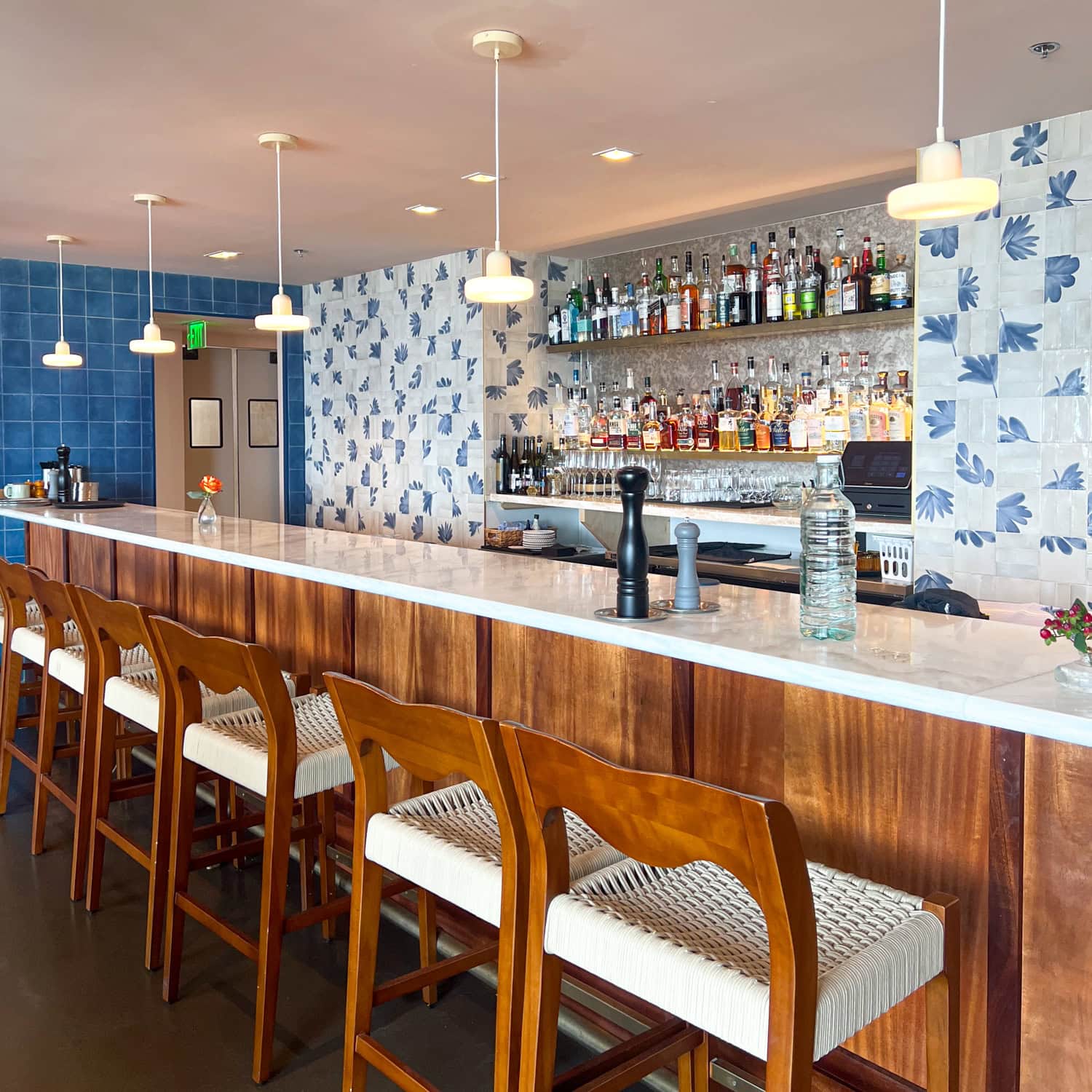 Bar inside The Fancy restaurant.