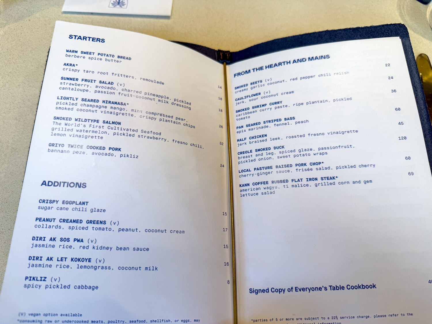 2025 summer menu at Kann.
