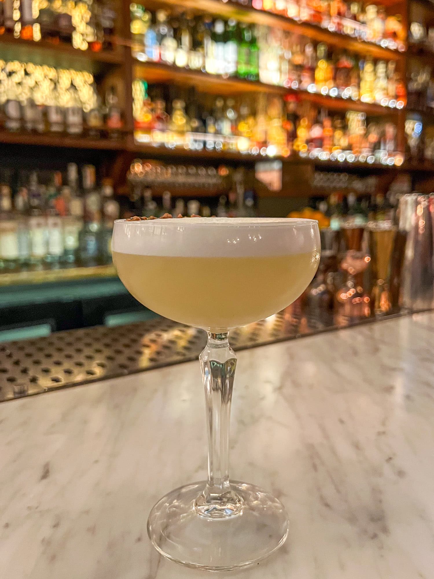 The Lotus Esprit cocktail at Scotch Lodge, a 2025 James Beard Award finalist for Best Bar.