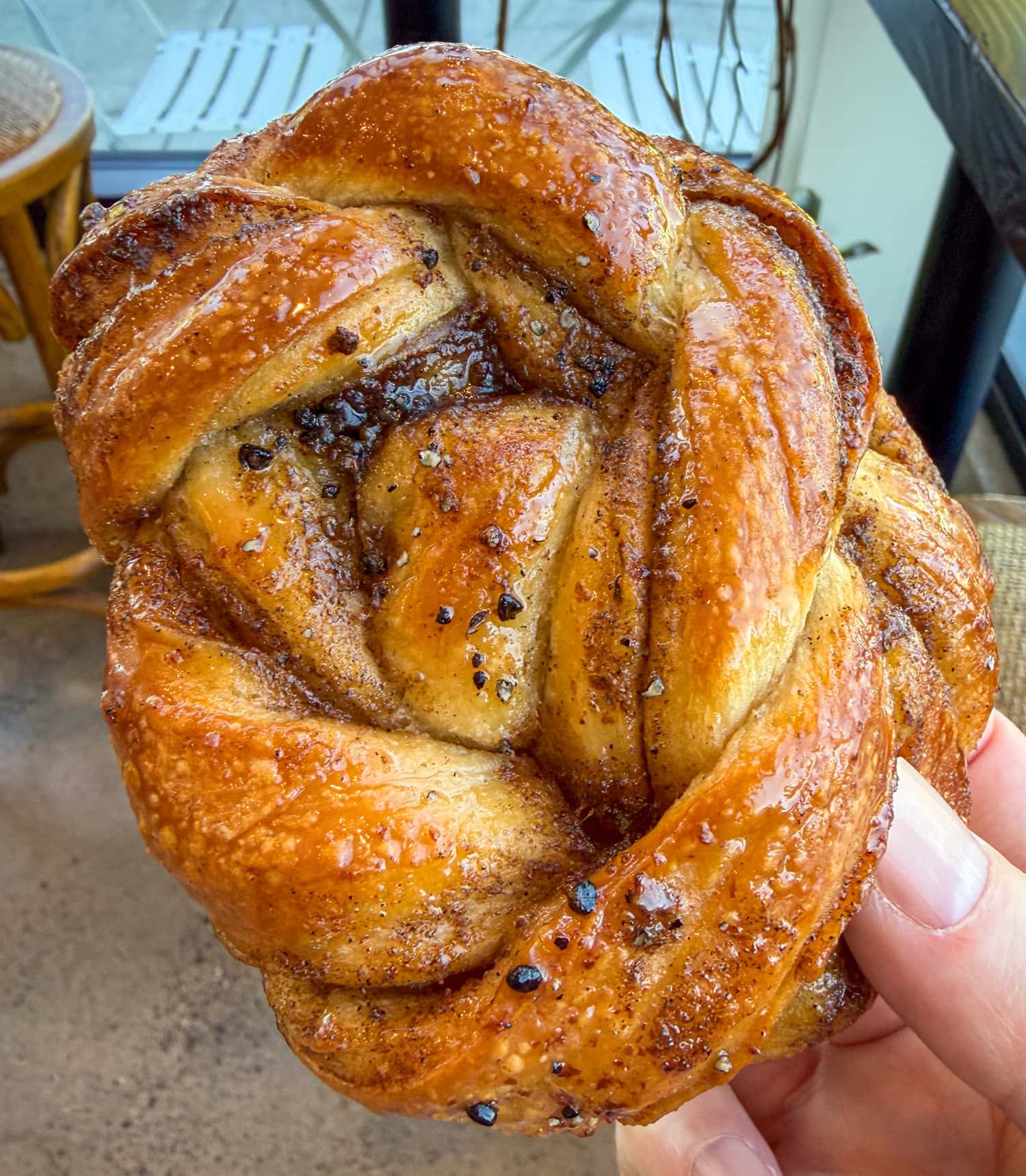 Orange blossom cardamom bun.
