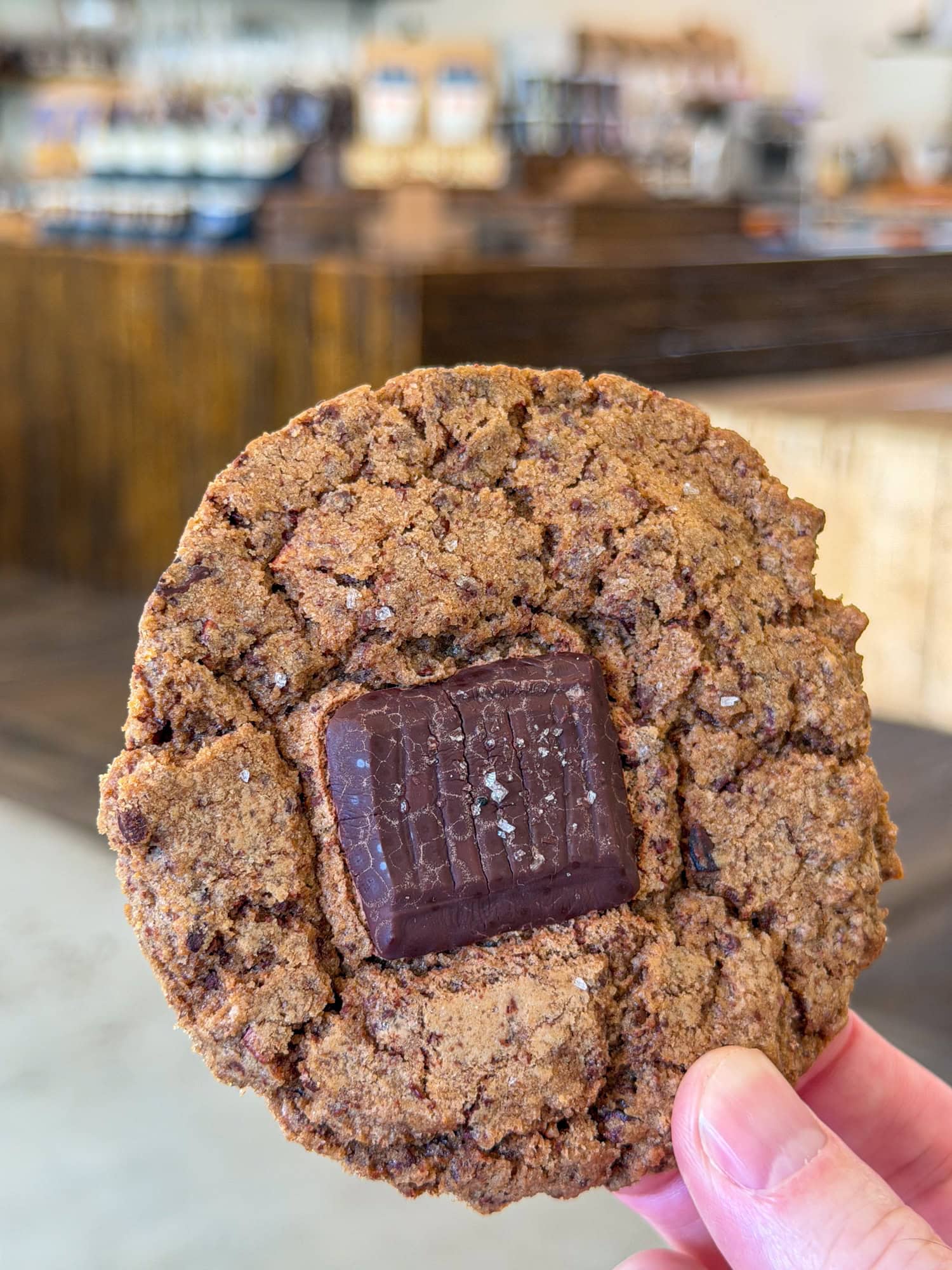 Woodblock Chocolate cookie.