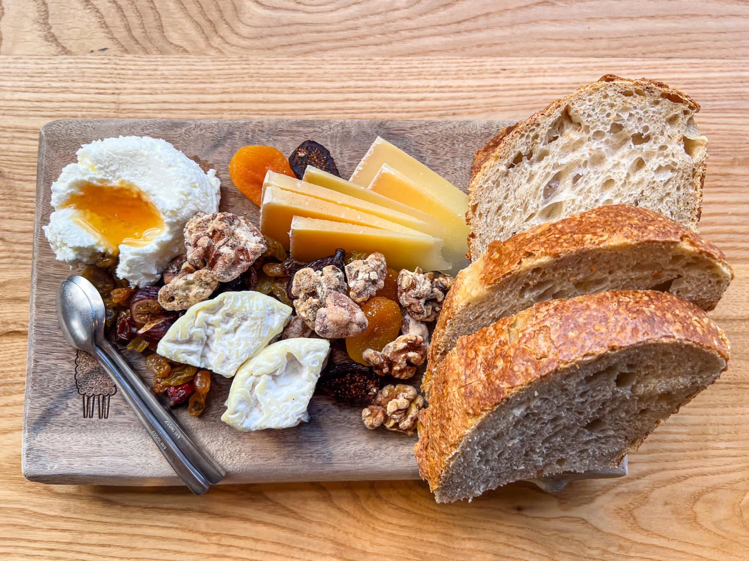 Cheese board at Green Dirt on Oak in Kansas City.
