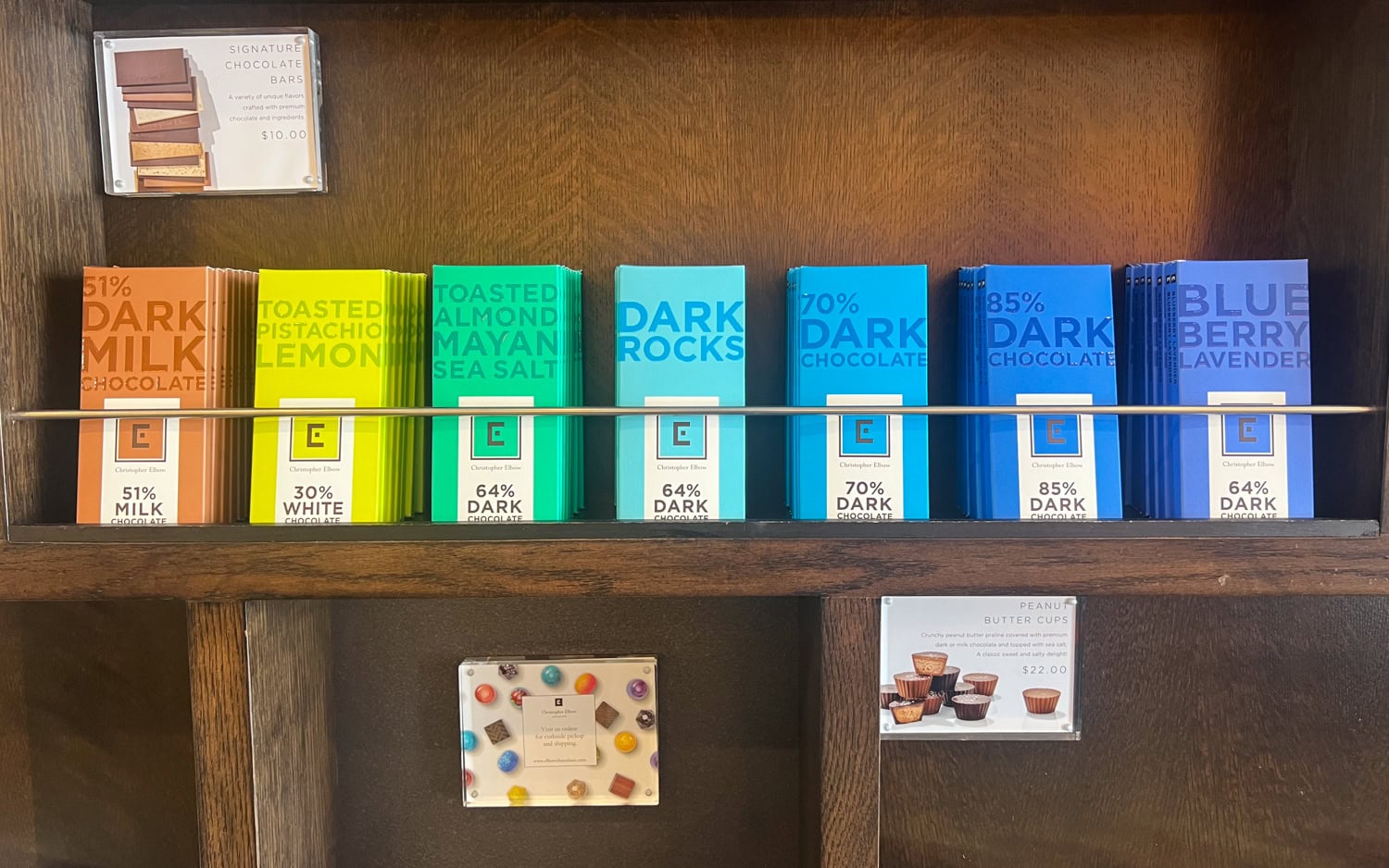 Christopher Elbow Chocolates.