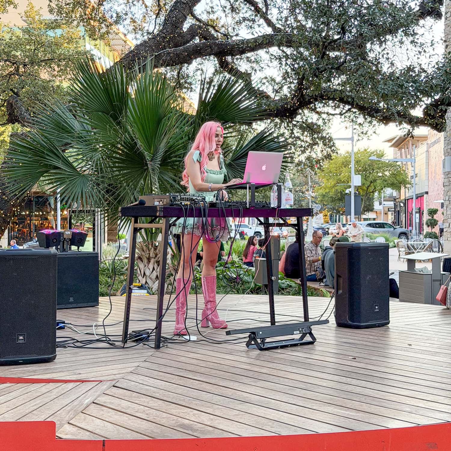 DJ at the Taco Throwdown.