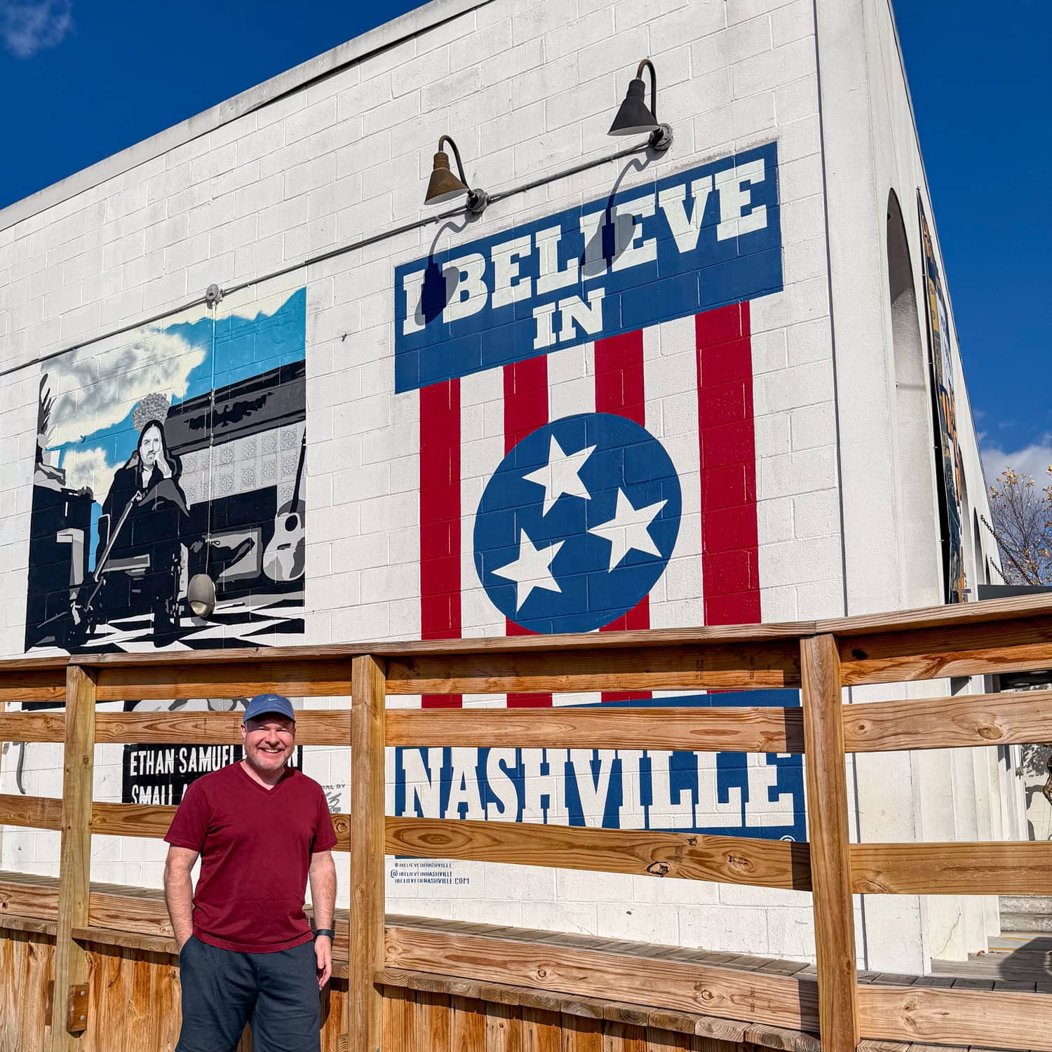 The "I Believe in Nashville" mural that survived a tornado.