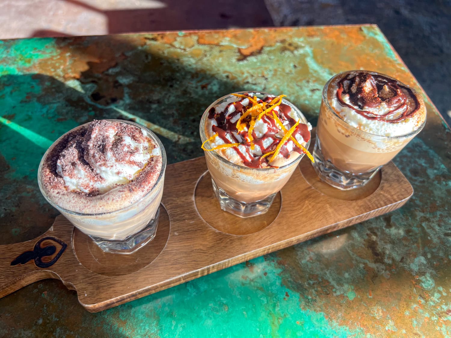 Mocha flight.